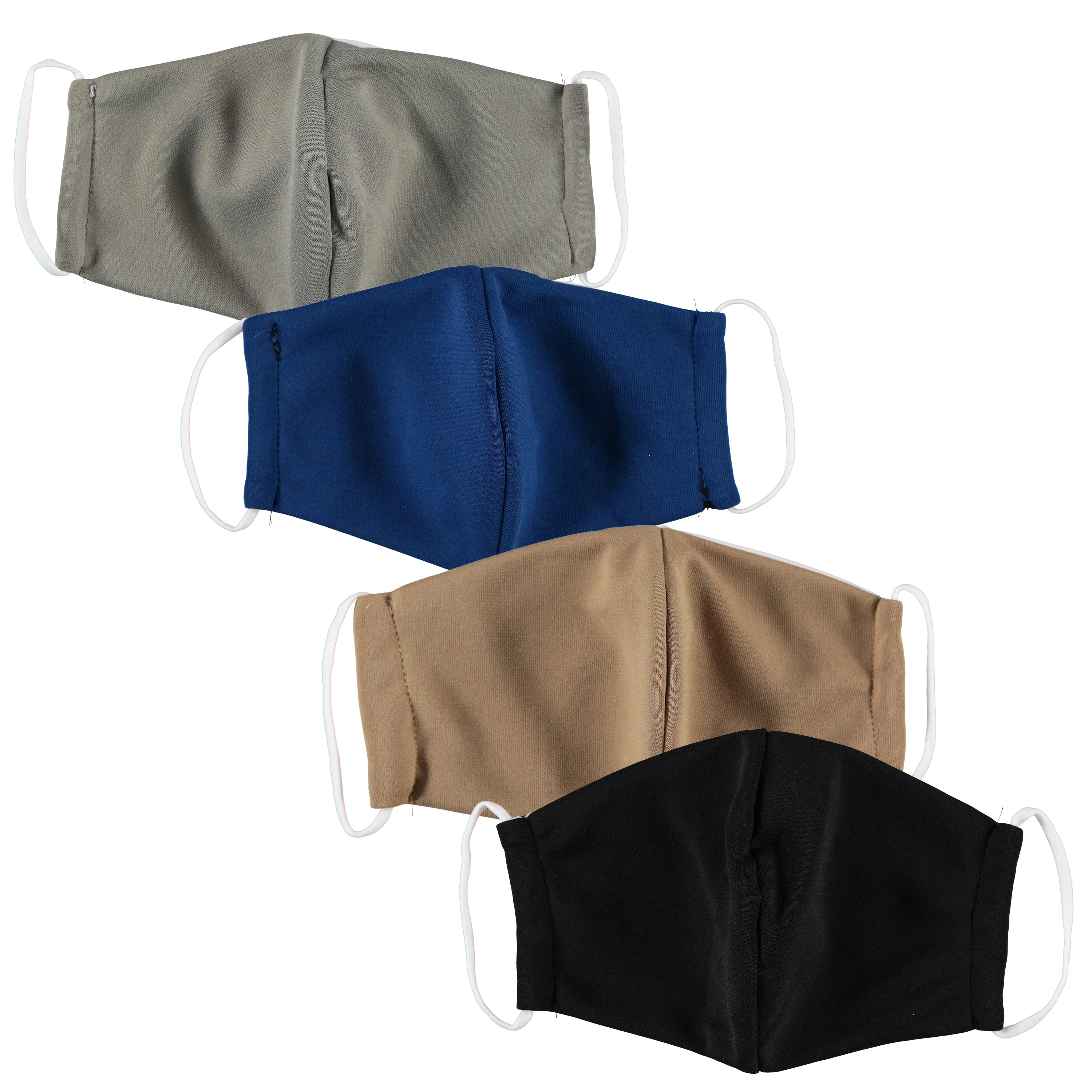 6-Pack: Men's Reusable Machine Washable Masks Mystery (3 Solid + 3 Prints) - Image 2