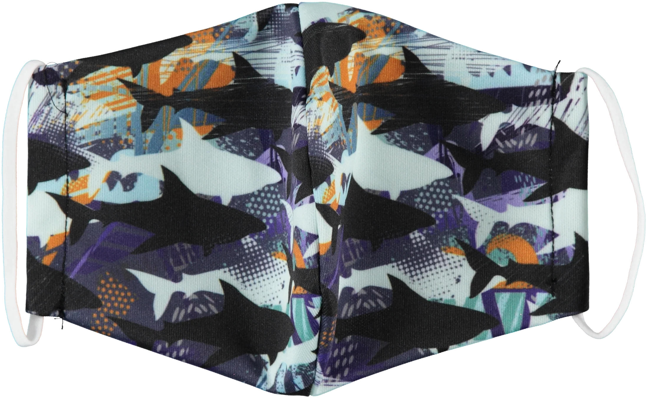 6-Pack: Men's Reusable Machine Washable Masks Mystery (3 Solid + 3 Prints) - Image 8