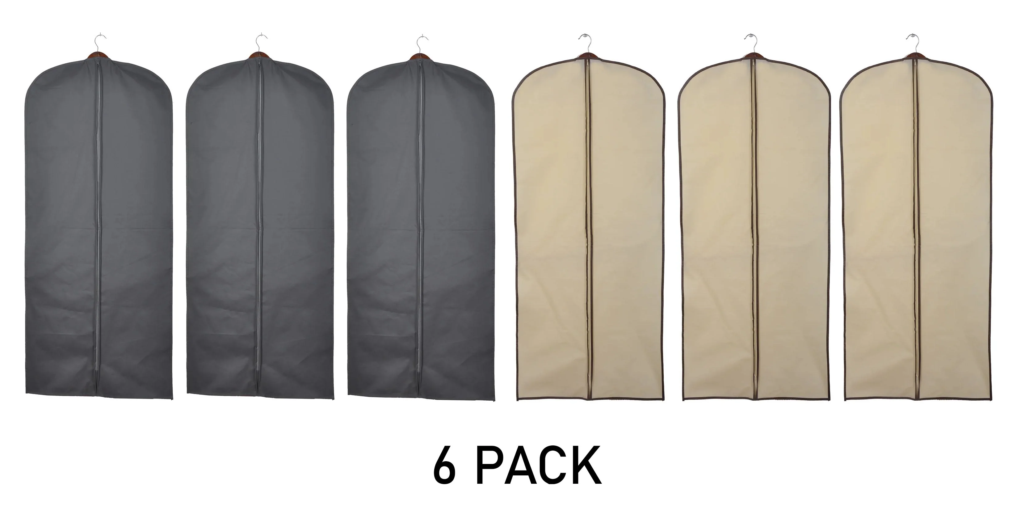 6 Pack of Suit & Dress Bags with Clear Window - Image 6