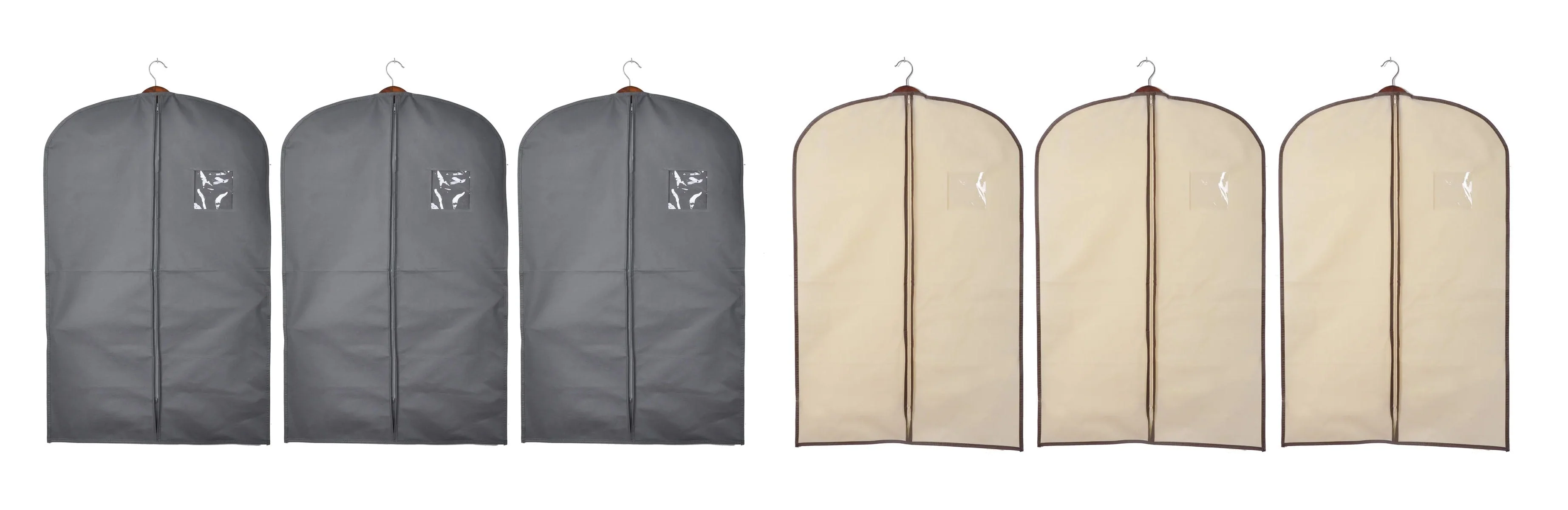 6 Pack of Suit & Dress Bags with Clear Window - Image 8