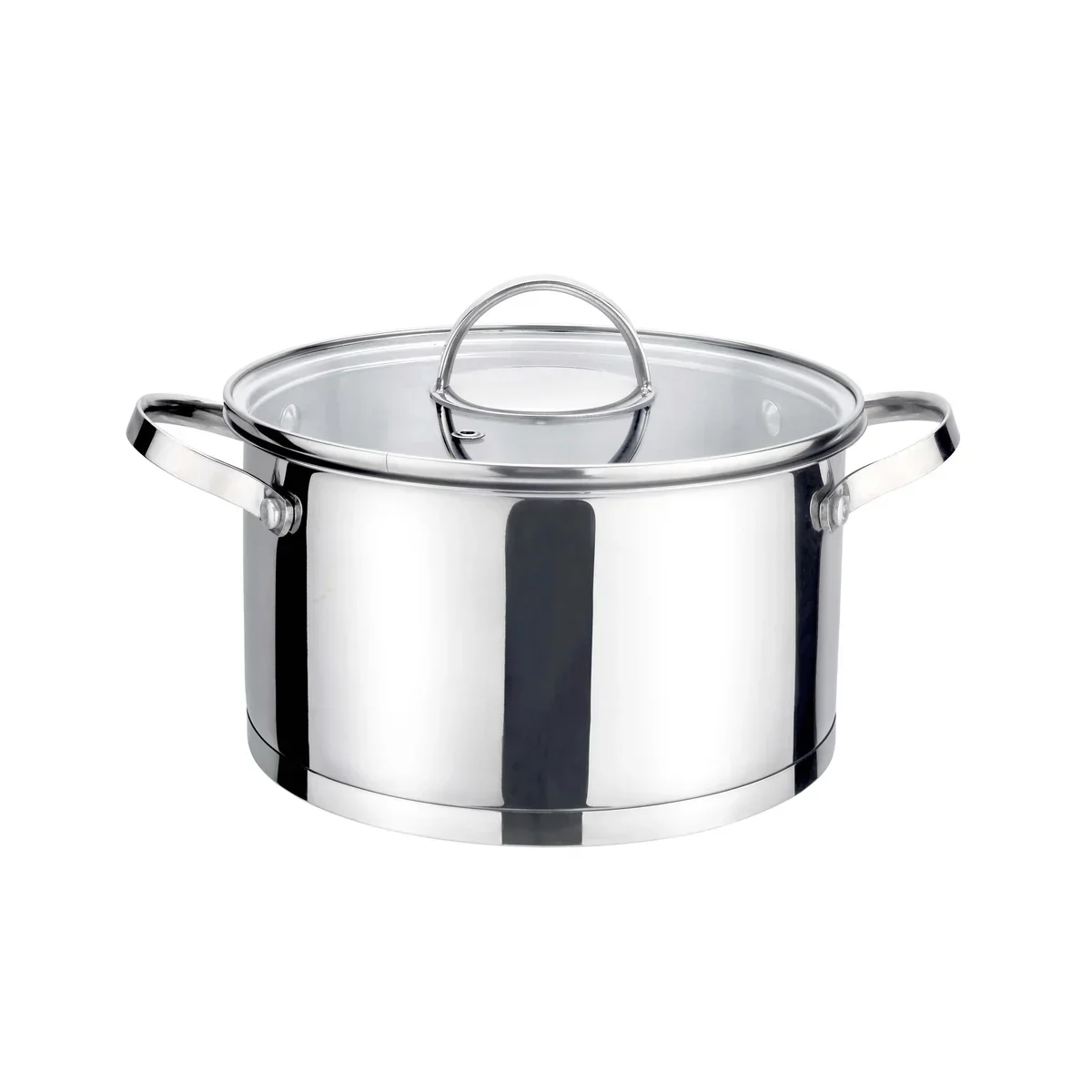 6-Piece Polished Stainless Steel Cookware Set with Lids 1.9QT, 2.7QT, 3.6QT - Image 2