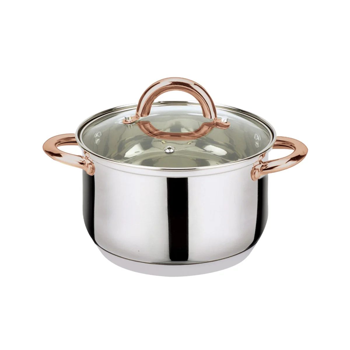 6-Piece Stainless Steel Casserole Set Pots and Lids - Image 3