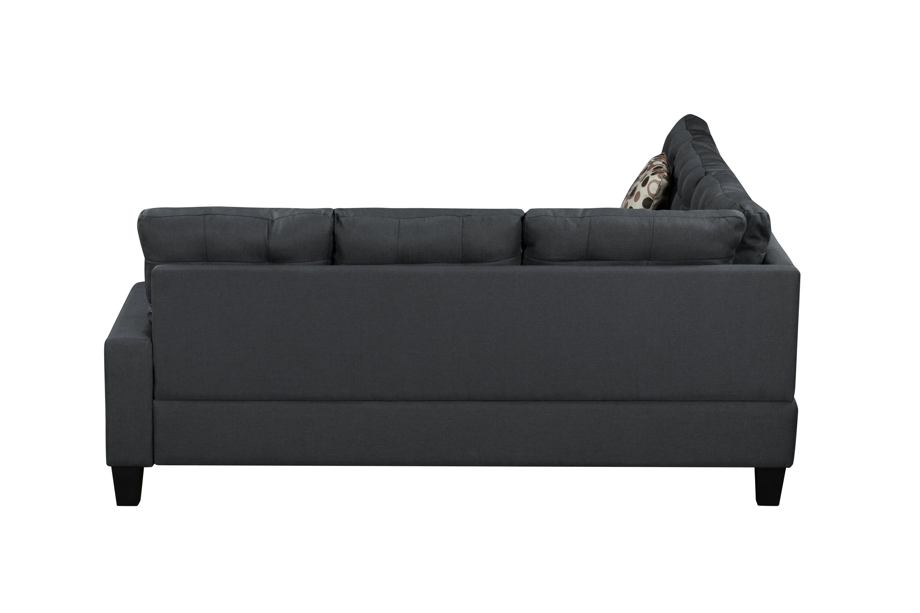 6-Piece Upholstered Sectional Sofa Grey - Image 10