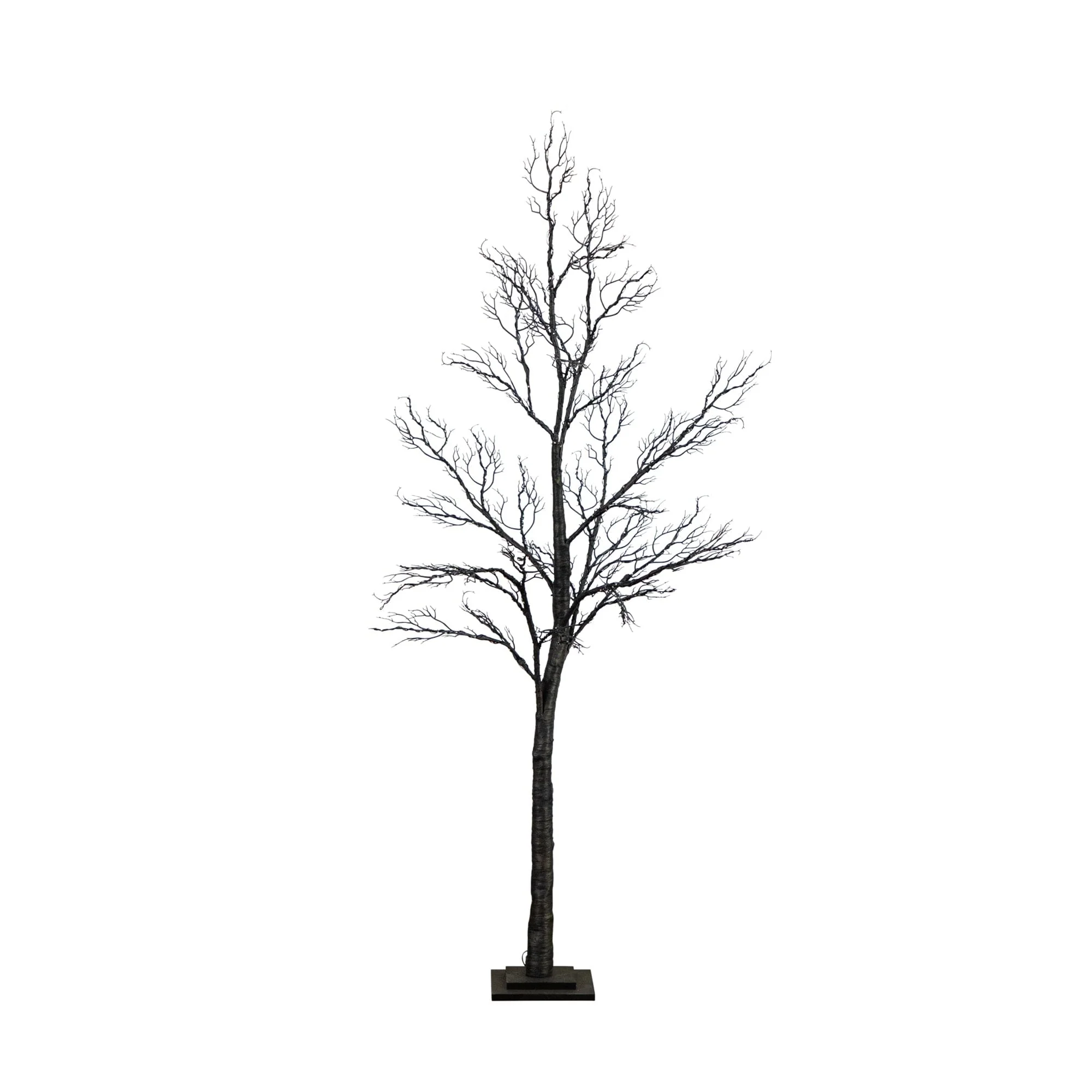 6’ Pre-Lit Halloween Minimalist Twig Artificial Fall Tree with 320 Orange & Purple LED Lights - Image 10