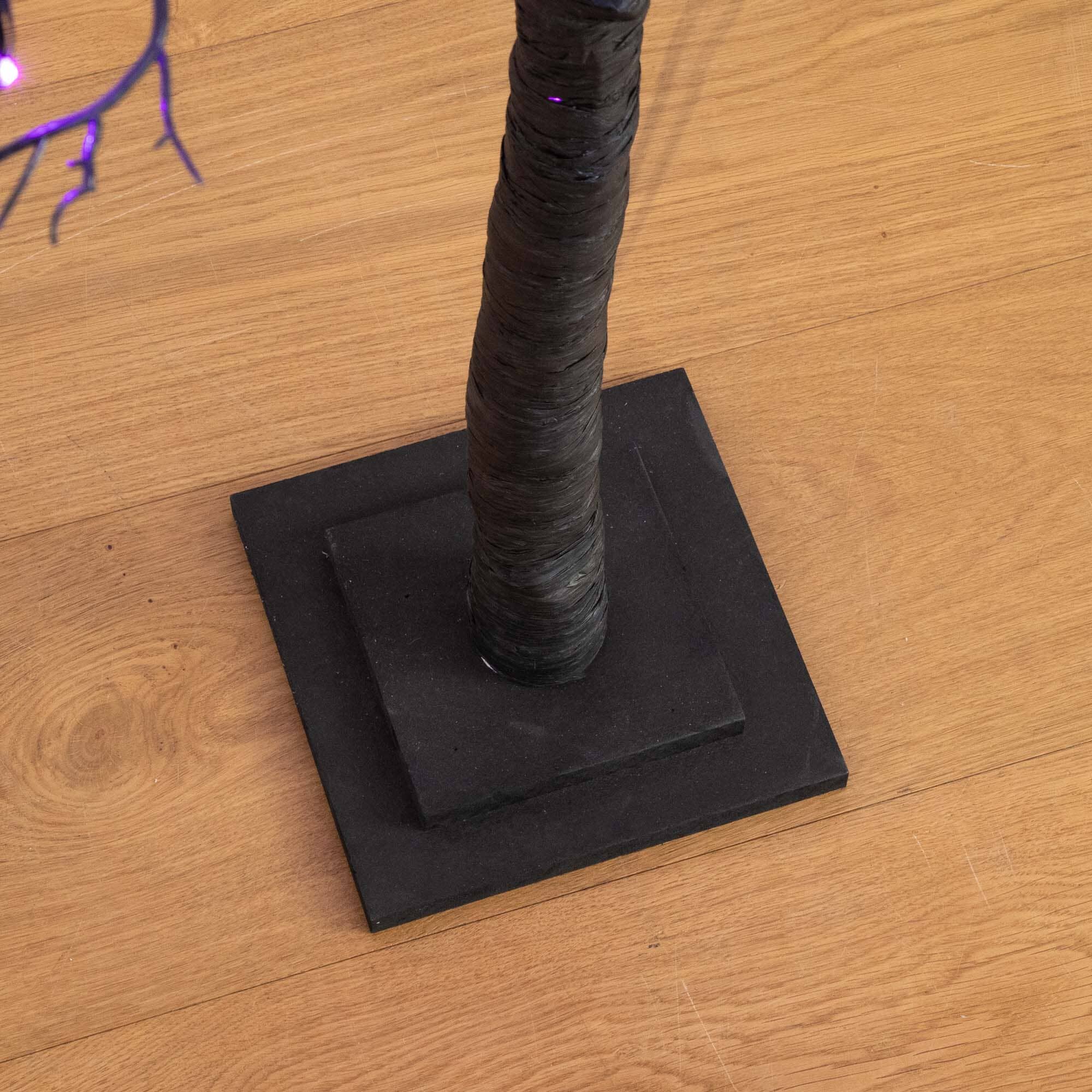 6’ Pre-Lit Halloween Minimalist Twig Artificial Fall Tree with 320 Orange & Purple LED Lights - Image 7