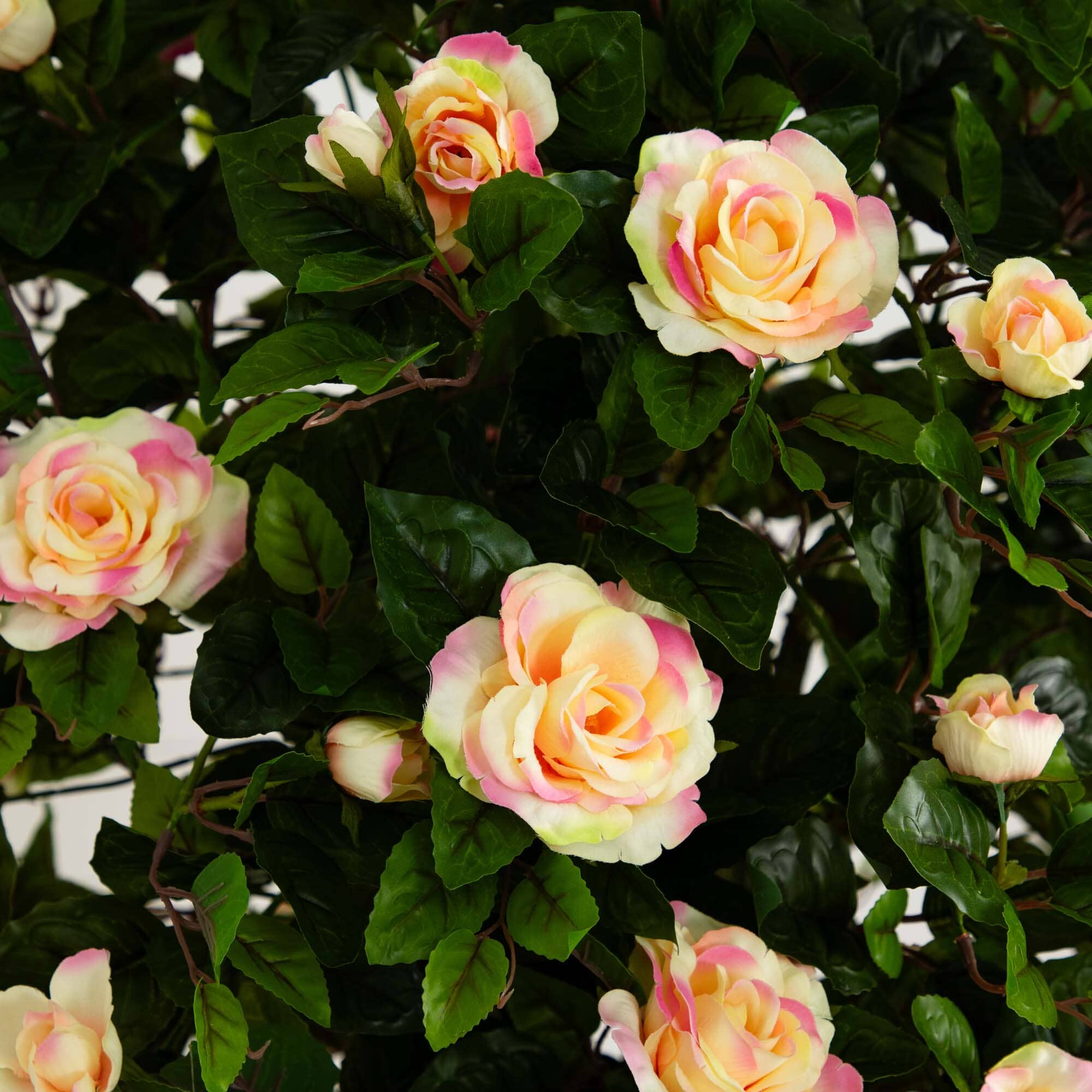 6’ Rose Artificial Tree with Woven Trunk - Image 2