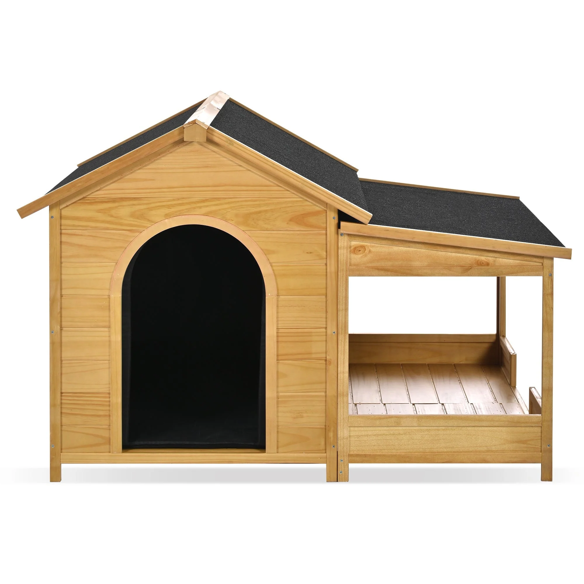 60.2' Large Outdoor Dog House with Insulated Liner for Winter Waterproof Dog Kennel - Image 9