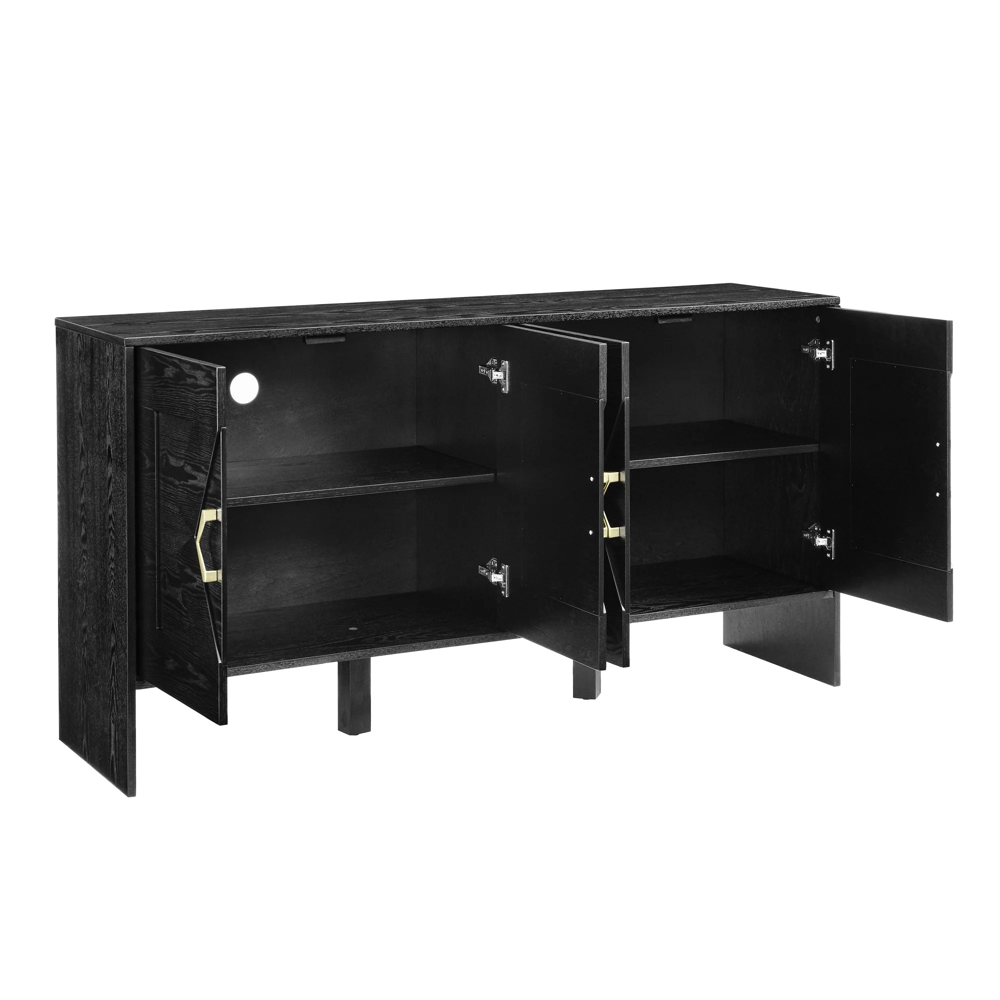 60" Mid Century Modern Sideboard Buffet Cabinet with Storage - Image 12