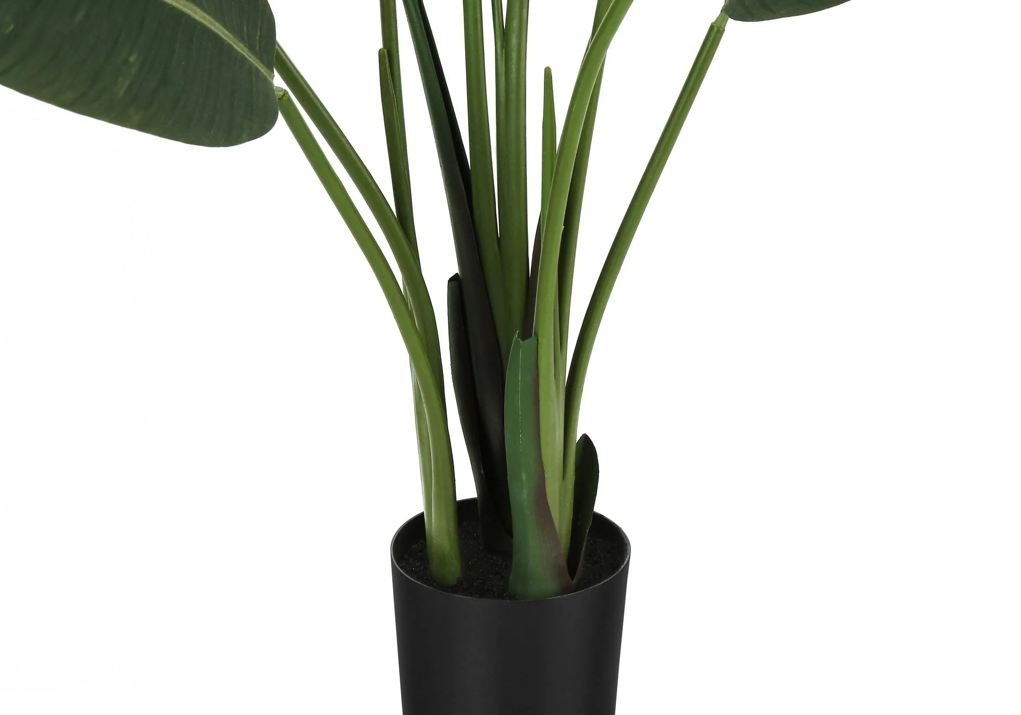 60" Tall, Artificial Plant, Bird Of Paradise Tree, Indoor, Faux, Fake, Floor, Greenery, Potted, Decorative - Green / Black - Image 4