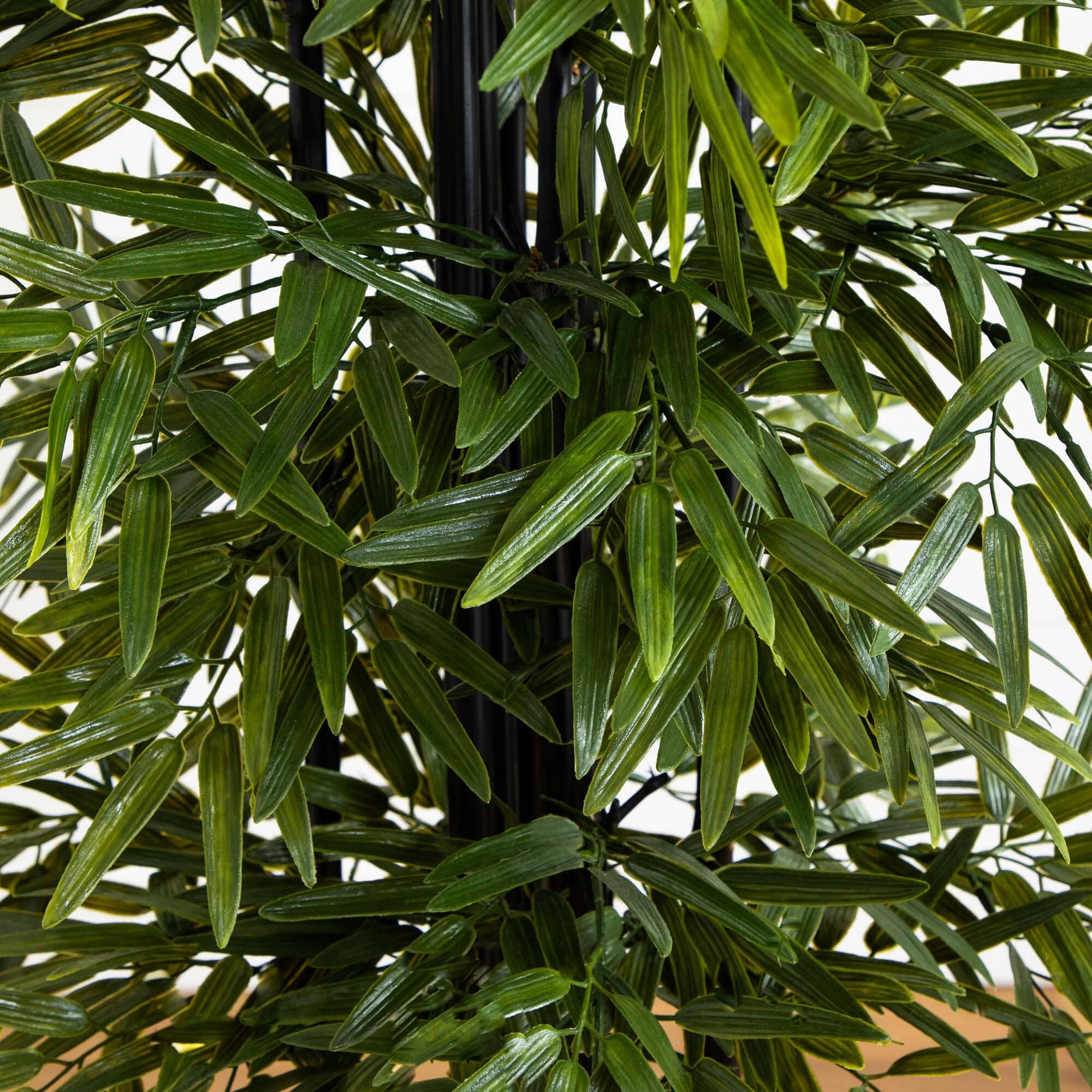 61” Bamboo Artificial Tree with Black Trunks in Slate Planter (Indoor/Outdoor) - Image 2