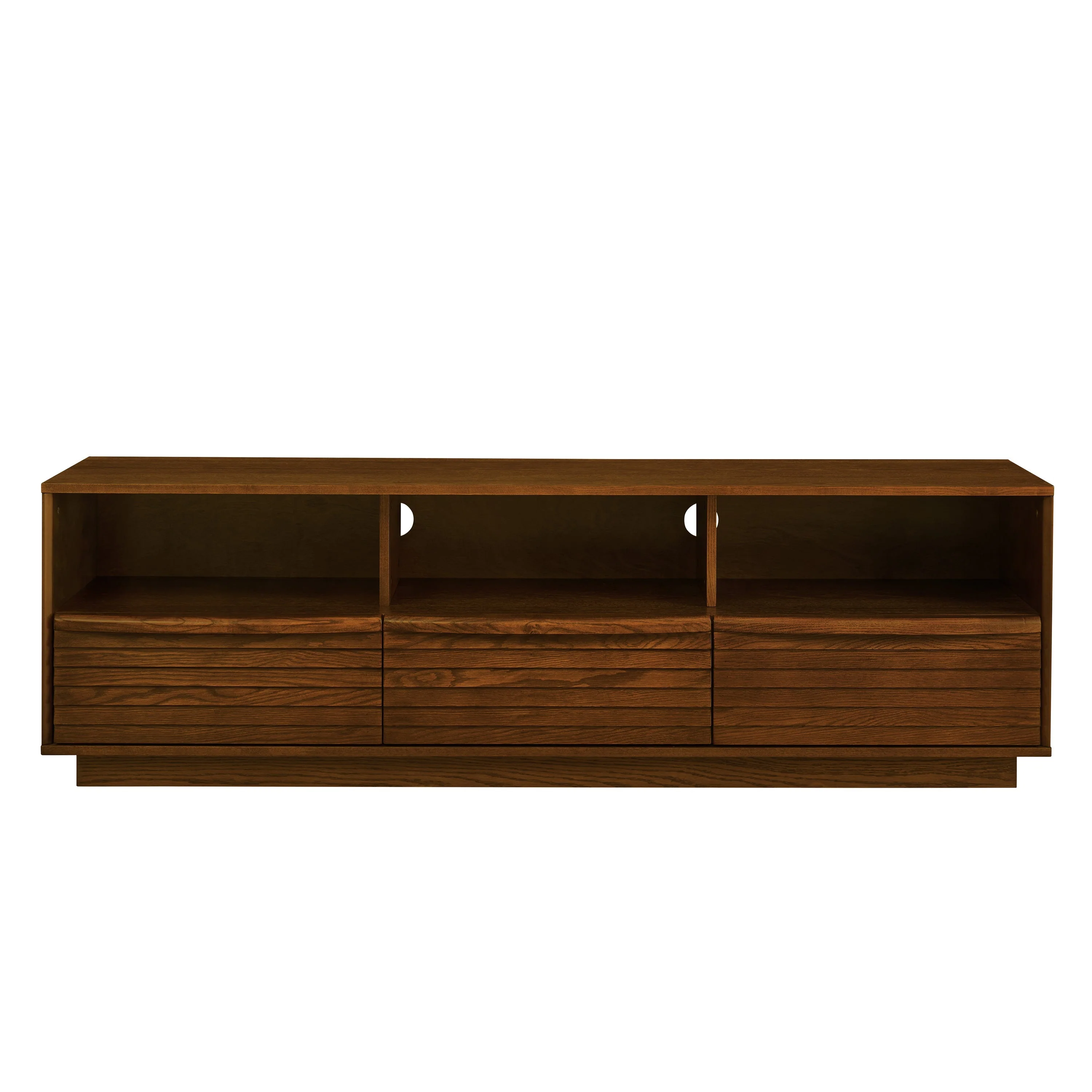 63' Mid-Century Modern TV Stand for TVs up to 75' Walnut - Image 10