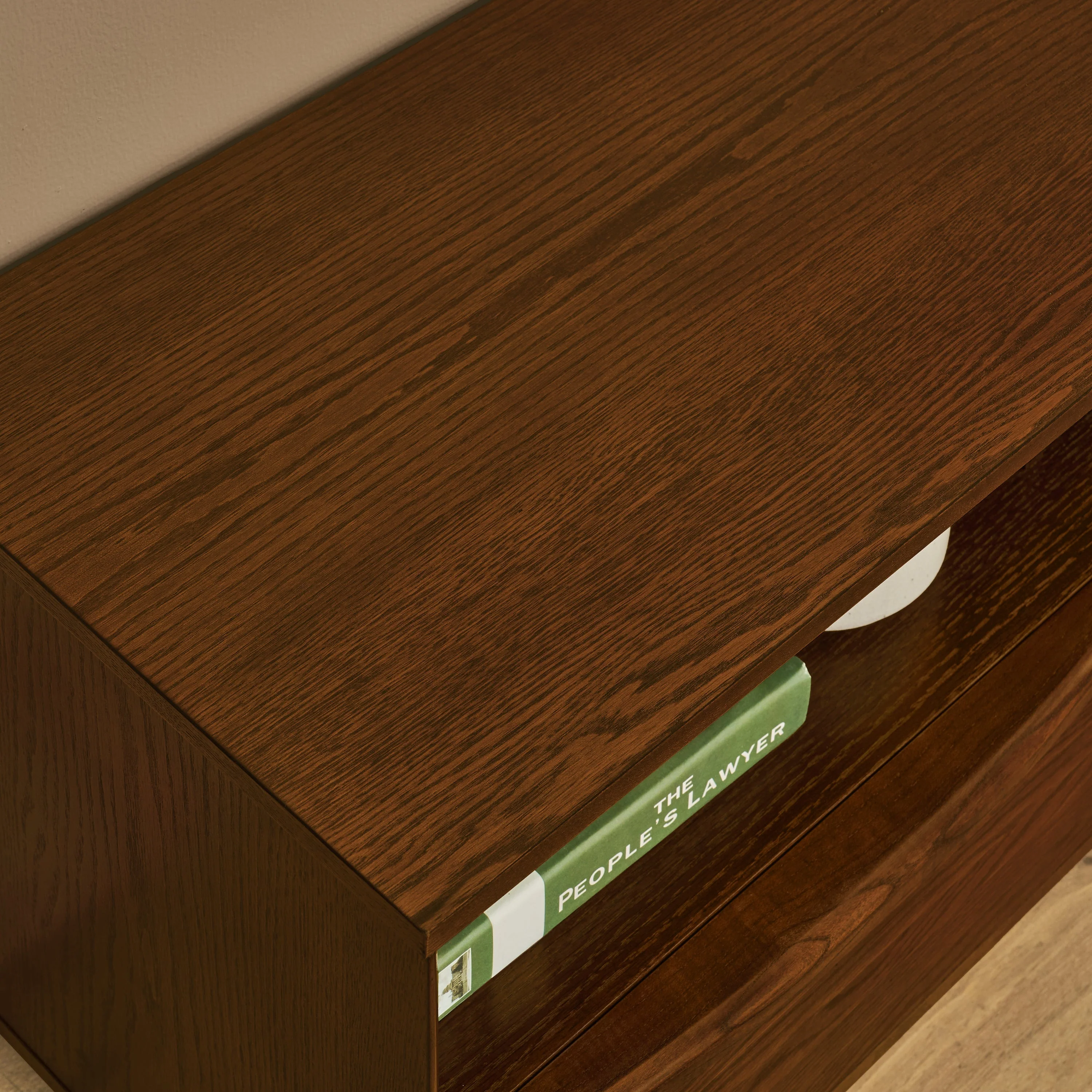63' Mid-Century Modern TV Stand for TVs up to 75' Walnut - Image 5
