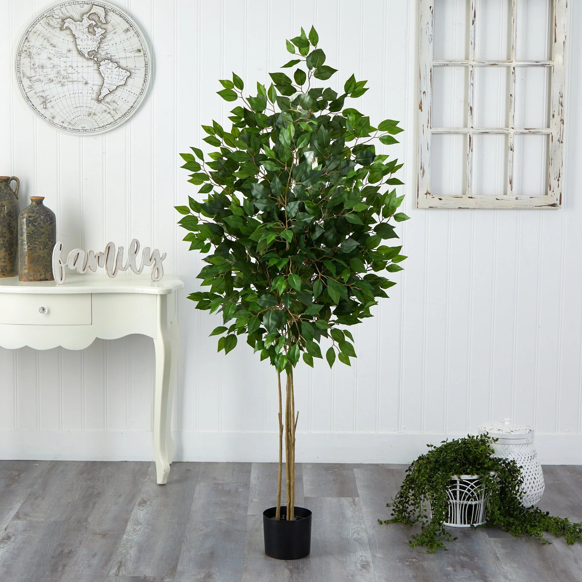 64” Ficus Artificial Tree UV Resistant (Indoor/Outdoor) - Image 3