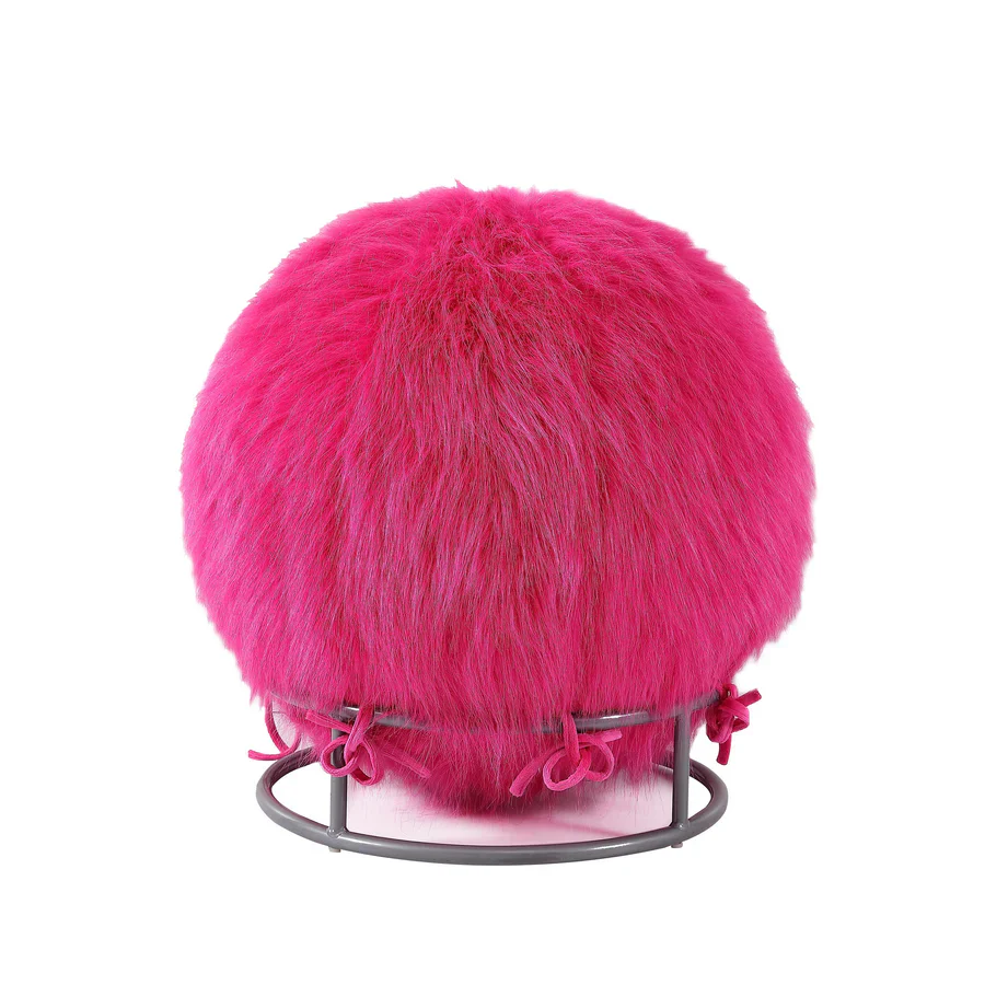 65 Inch Posture Fuzzy Exercise Yoga Ball Chair Set - Image 11