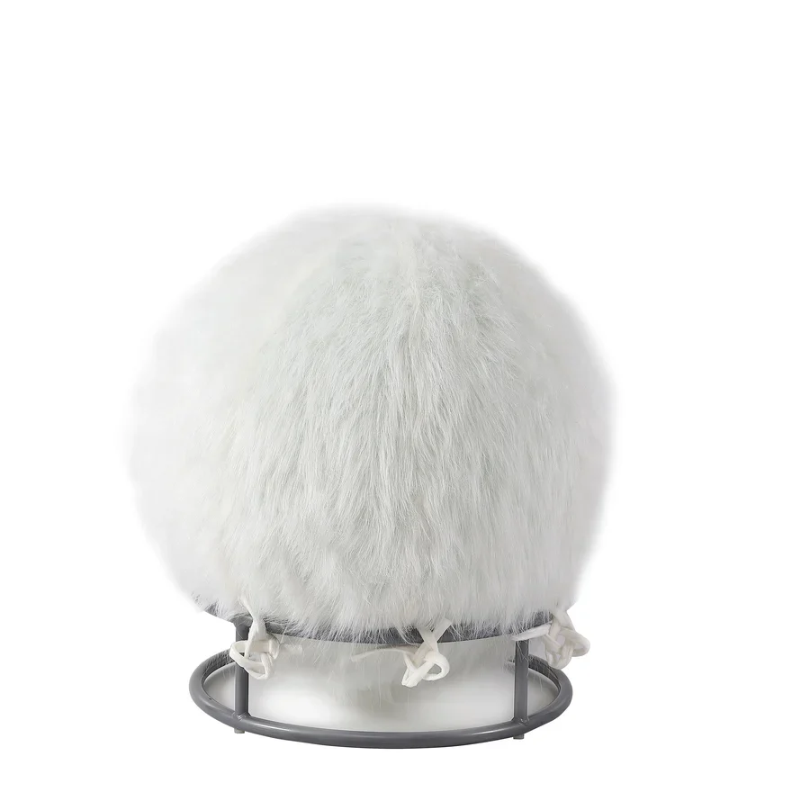 65 Inch Posture Fuzzy Exercise Yoga Ball Chair Set - Image 8