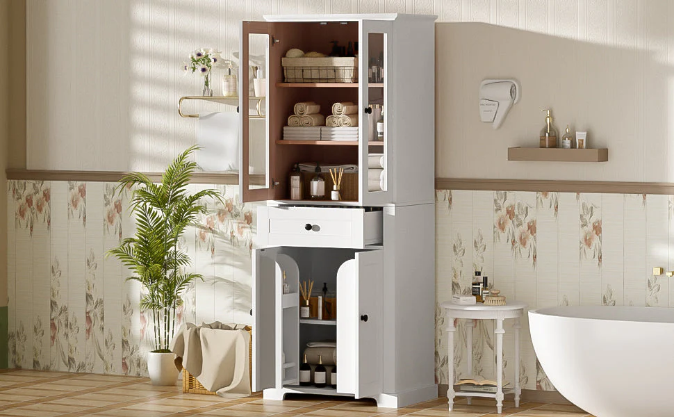 67.2' Tall Bathroom Storage Cabinet - Image 23