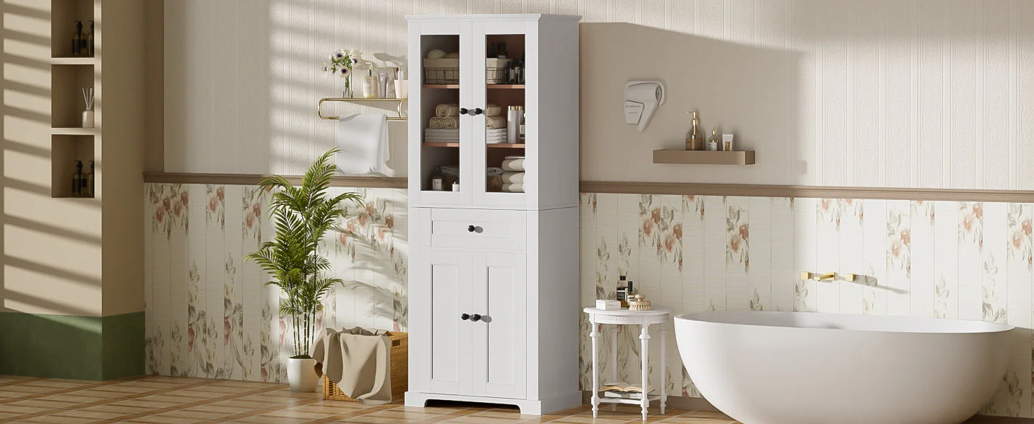 67.2' Tall Bathroom Storage Cabinet - Image 27