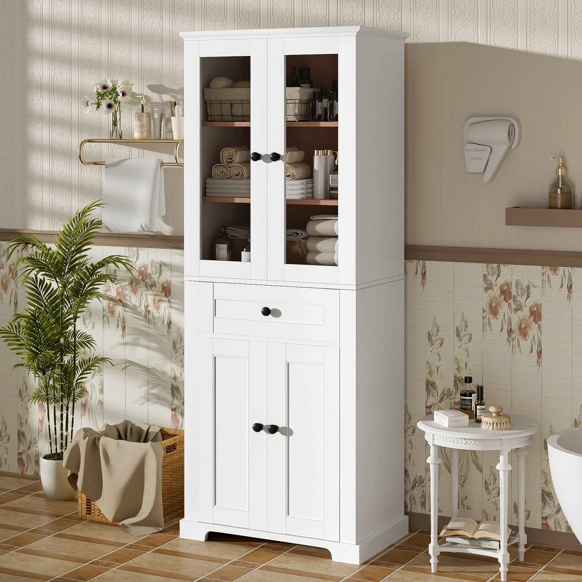 67.2' Tall Bathroom Storage Cabinet - Image 3