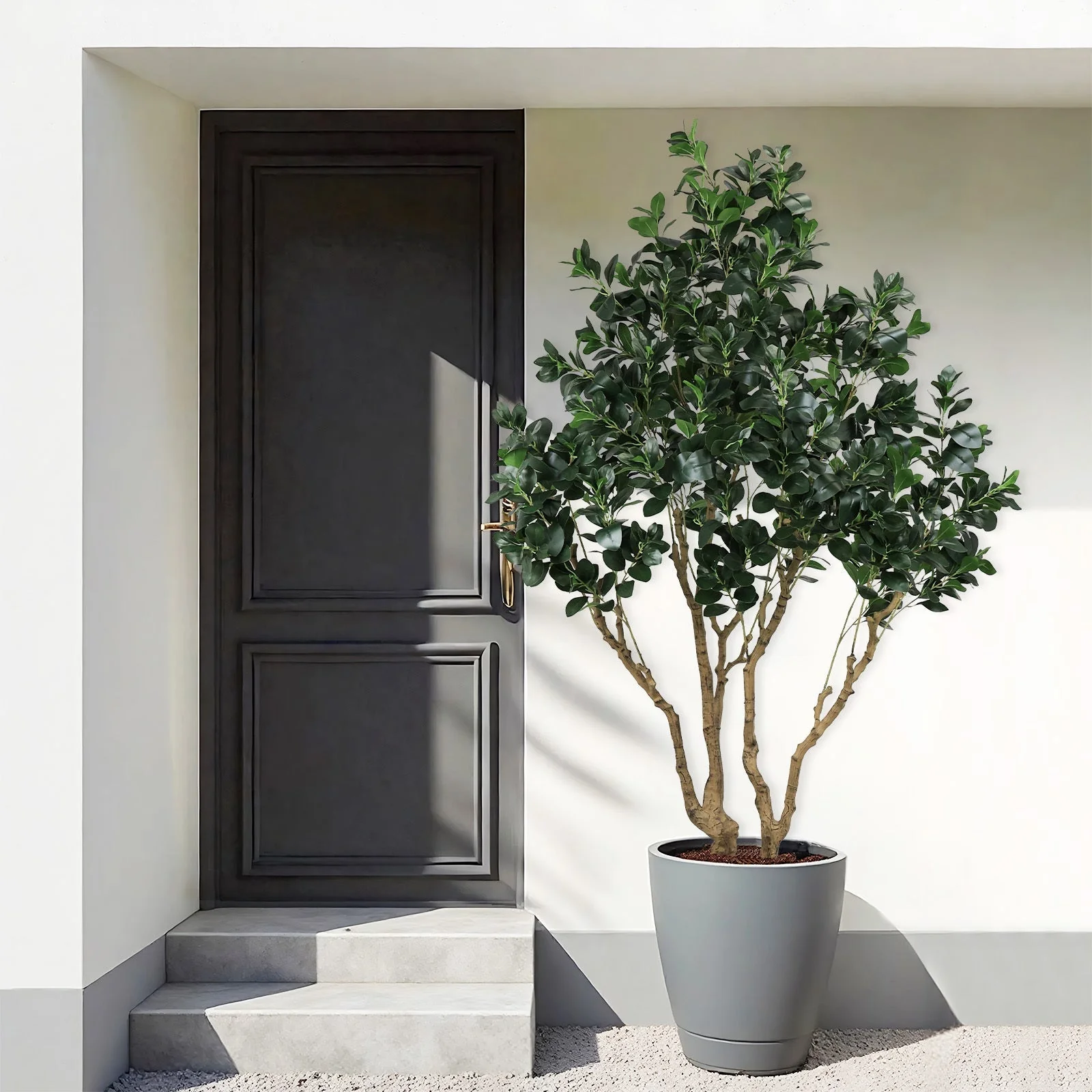 7.2FT Tall Artificial Silk Tree Large Faux Greenery Plant - Image 12
