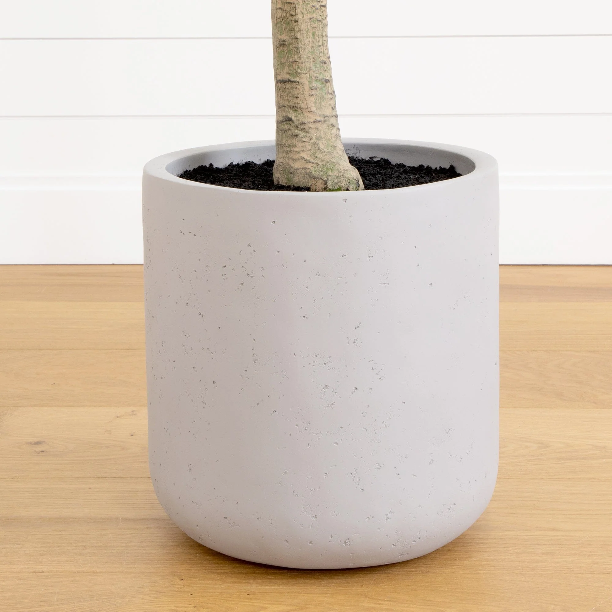 7.5’ Artificial Greco Locust Citrus Tree in Decorative Planter - Image 5