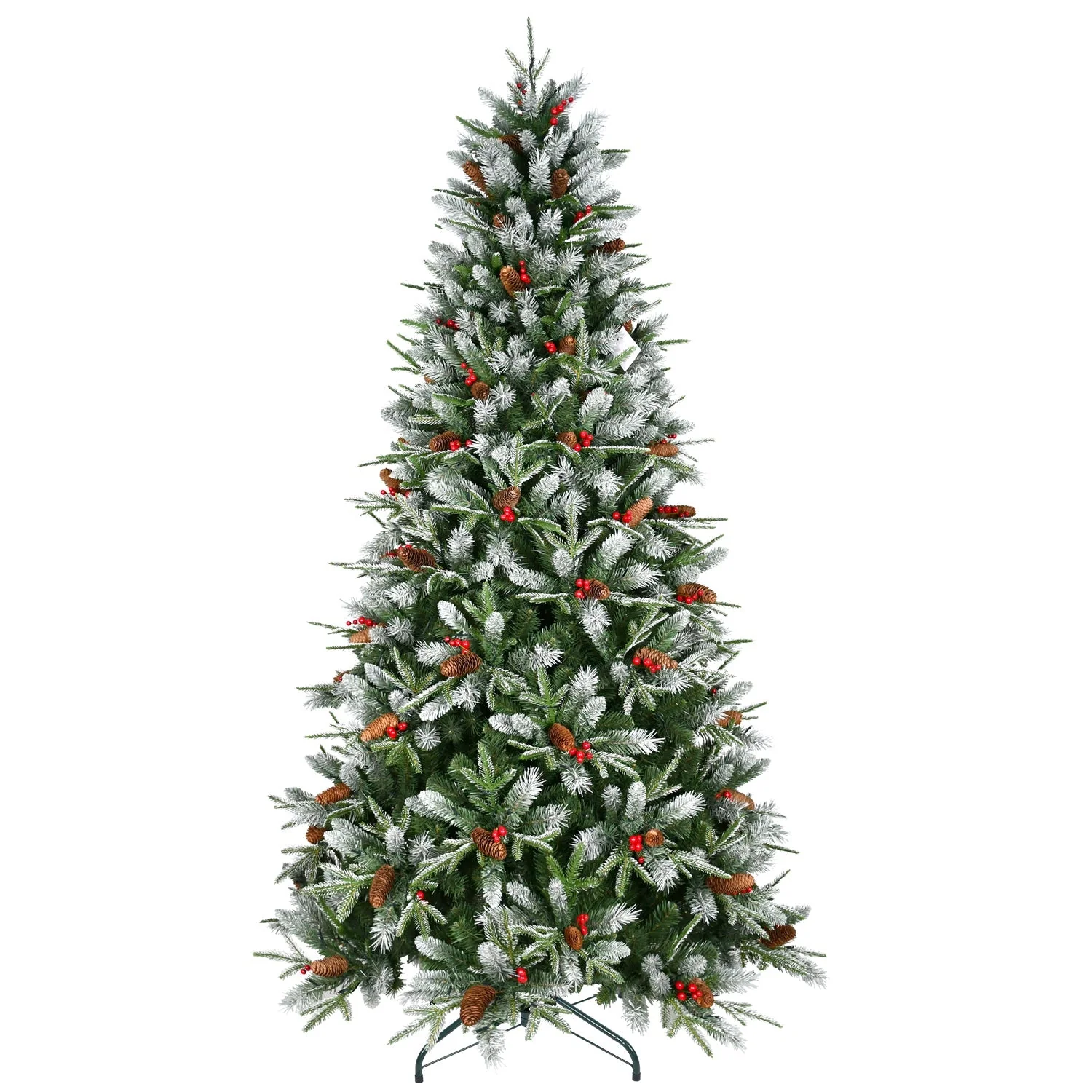 7.5-Foot Snow-Tipped Woodland Christmas Tree - Image 7