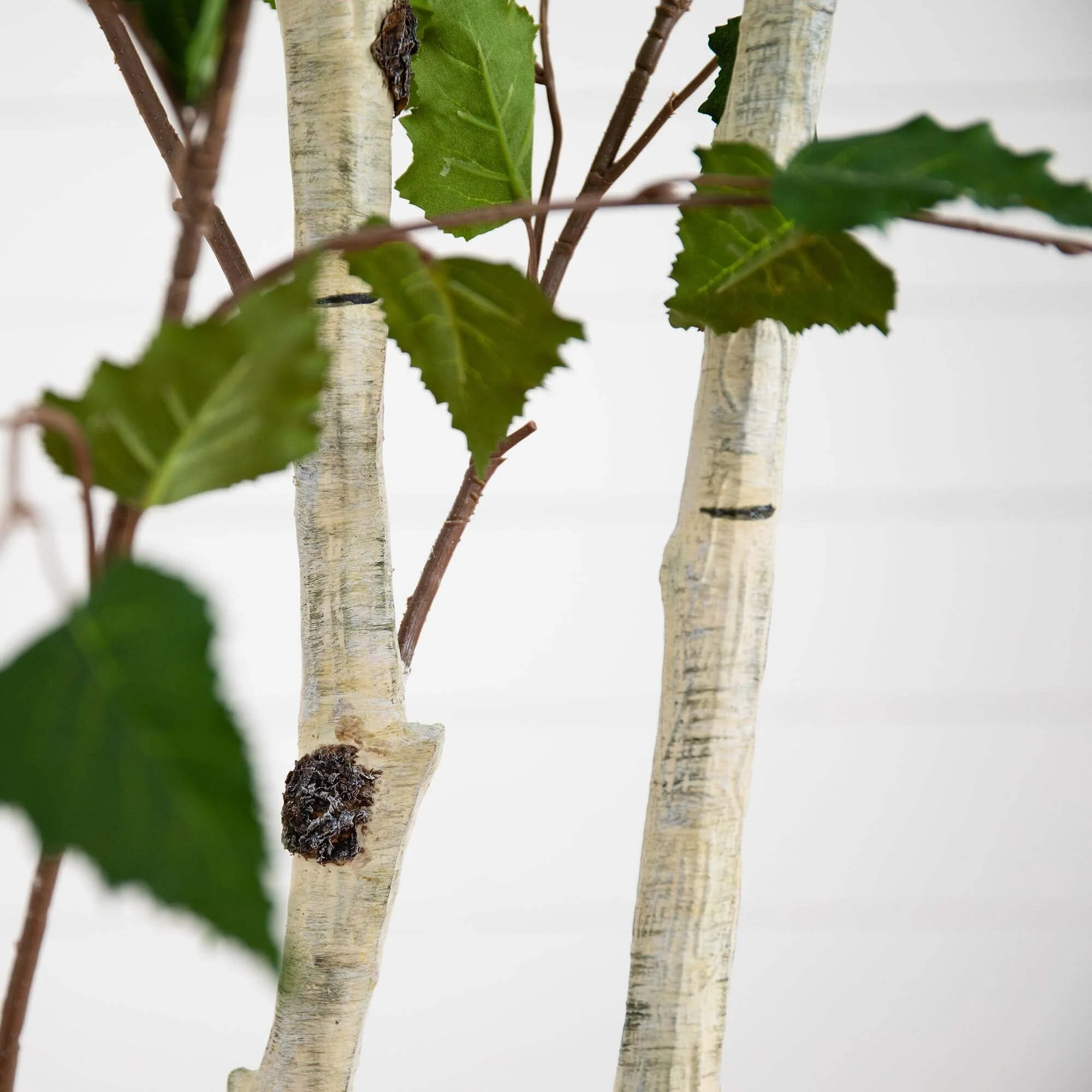 7’ Artificial Birch Tree with Real Touch Leaves - Image 6