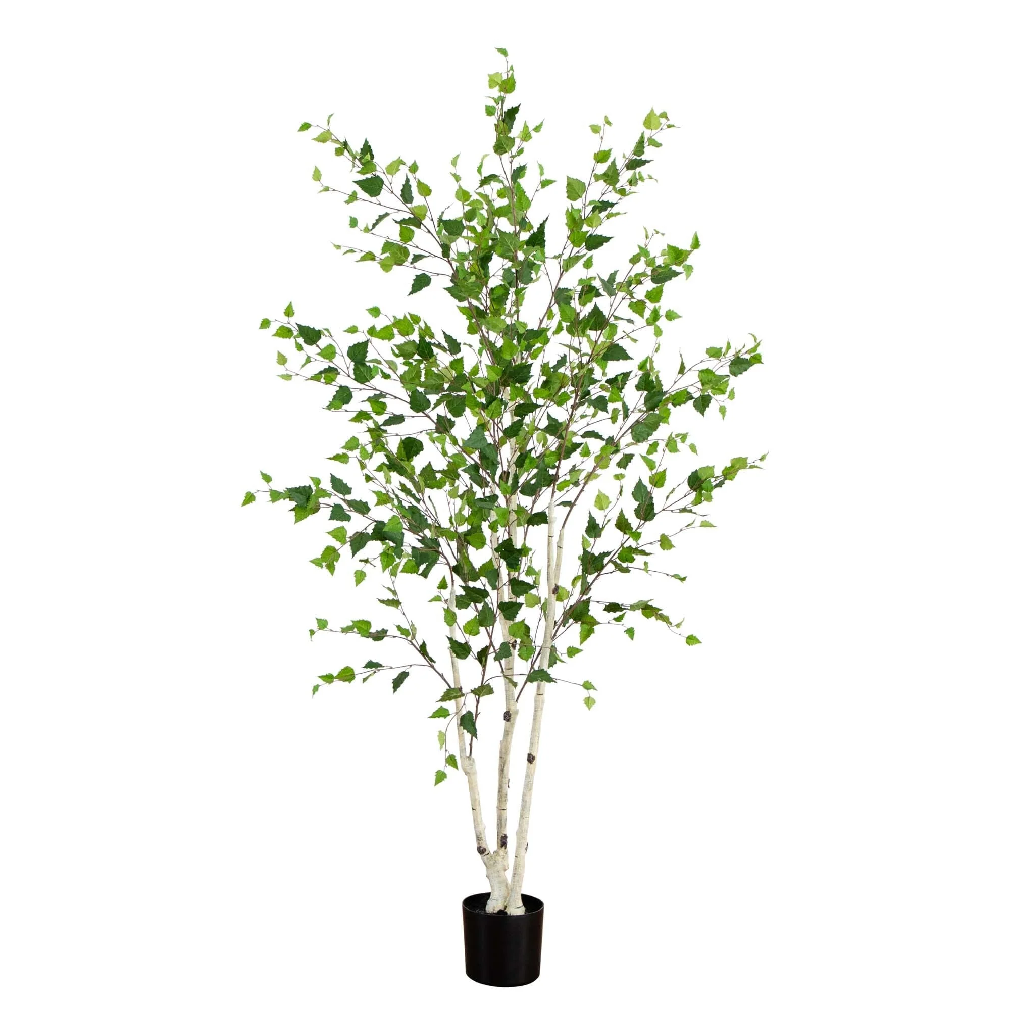 7’ Artificial Birch Tree with Real Touch Leaves - Image 7