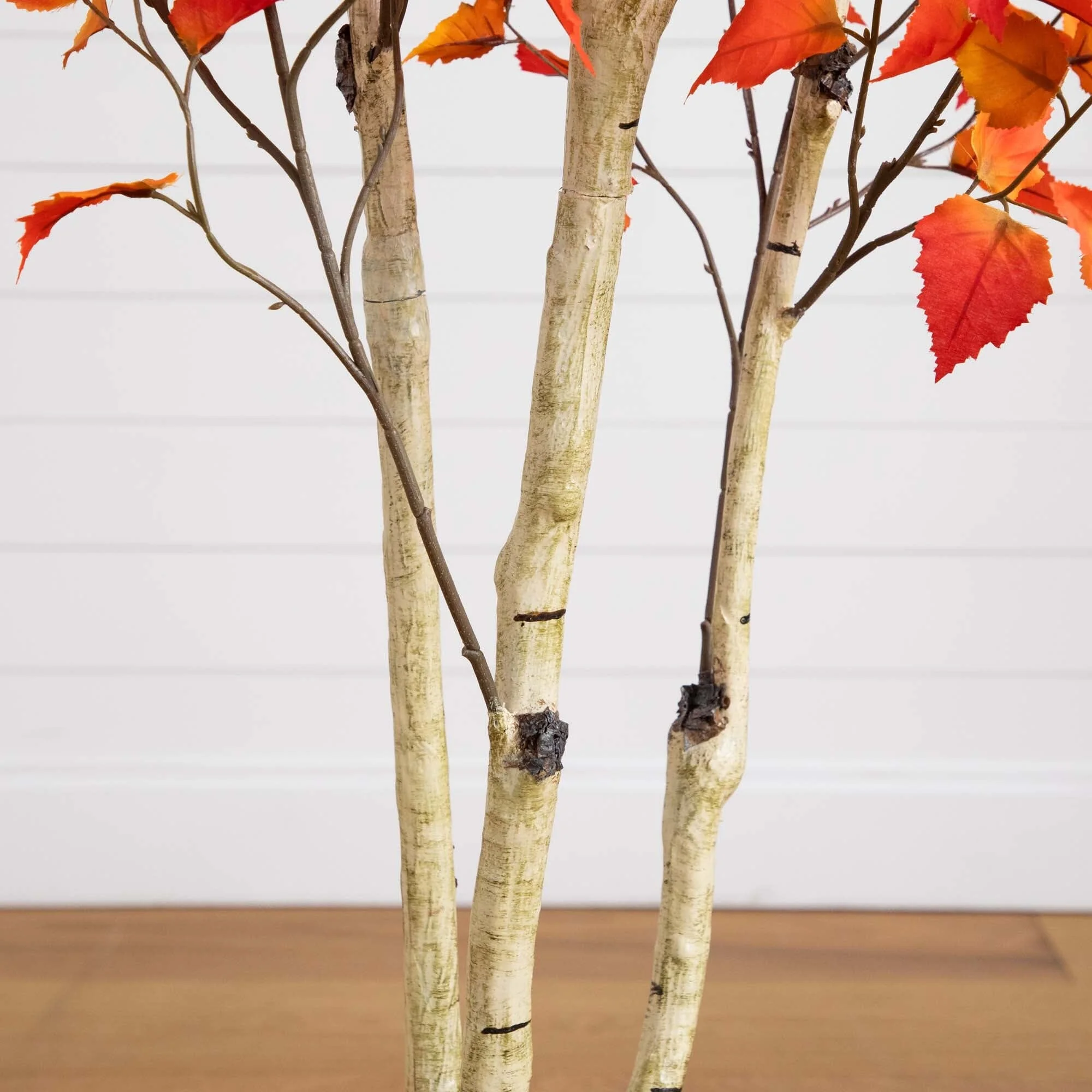 7’ Autumn Birch Artificial Fall Tree - Image 5
