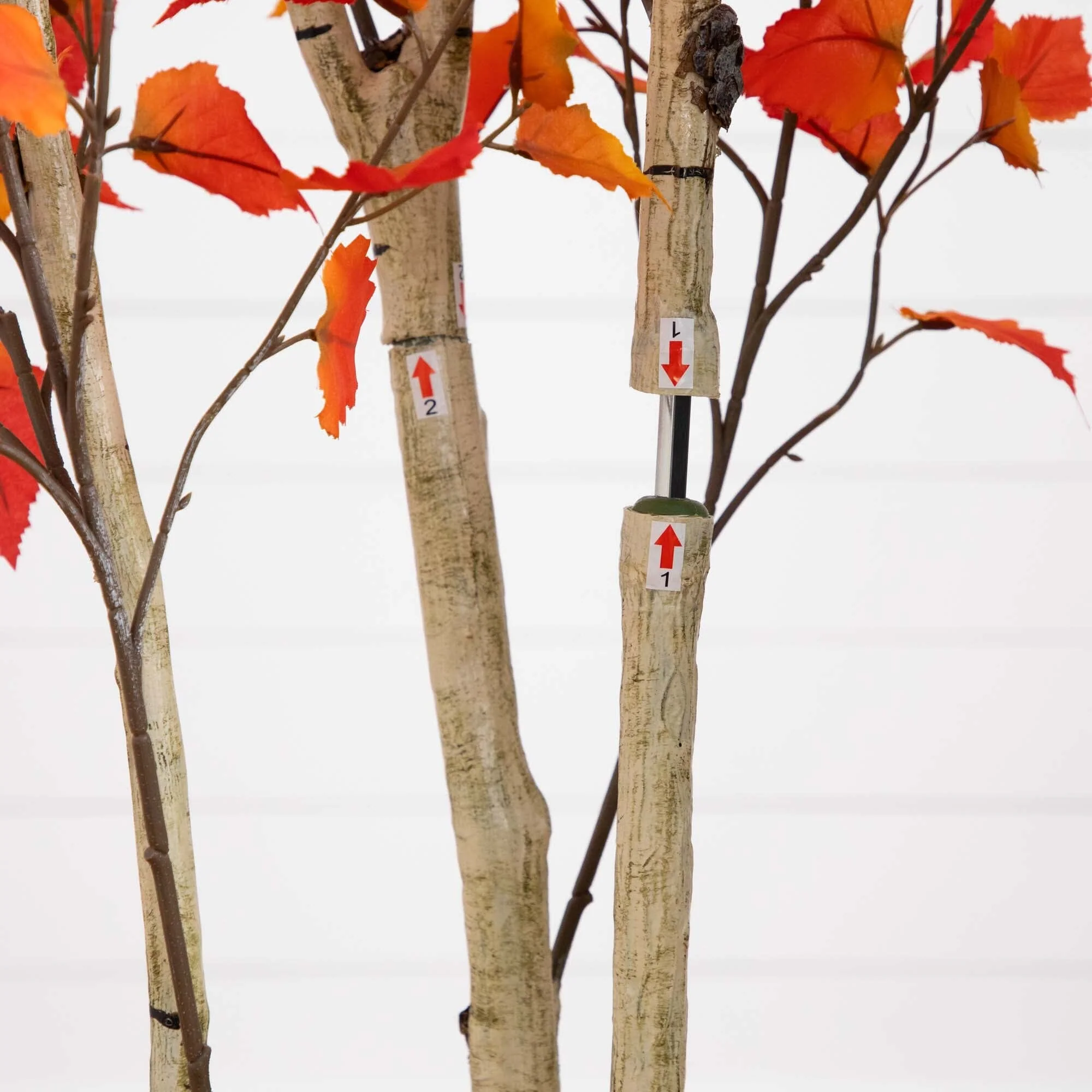 7’ Autumn Birch Artificial Fall Tree - Image 7