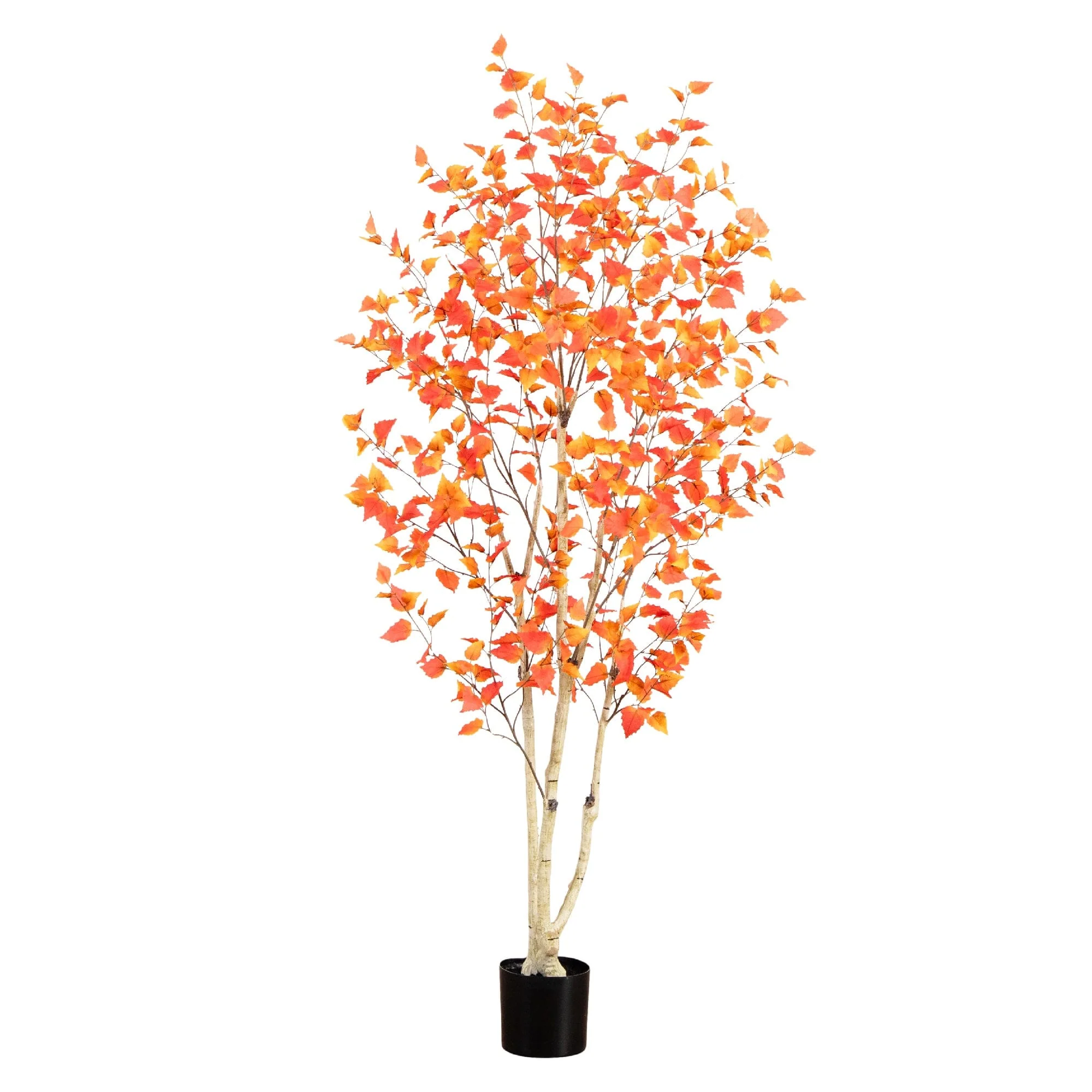 7’ Autumn Birch Artificial Fall Tree - Image 8