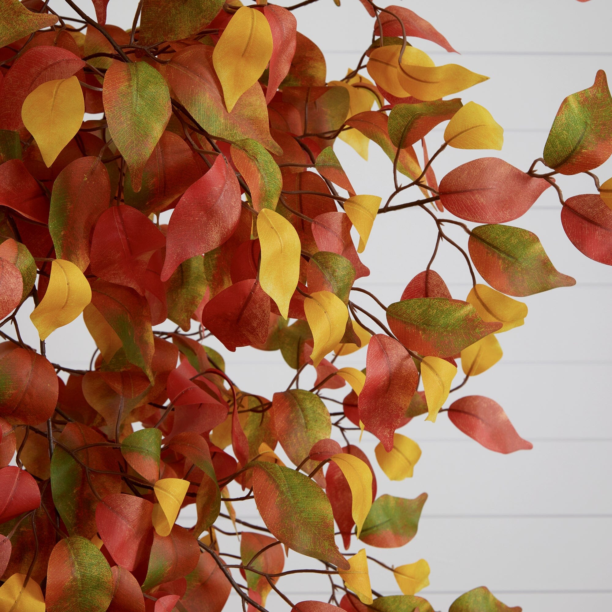7’ Autumn Ficus Artificial Fall Tree - Image 2