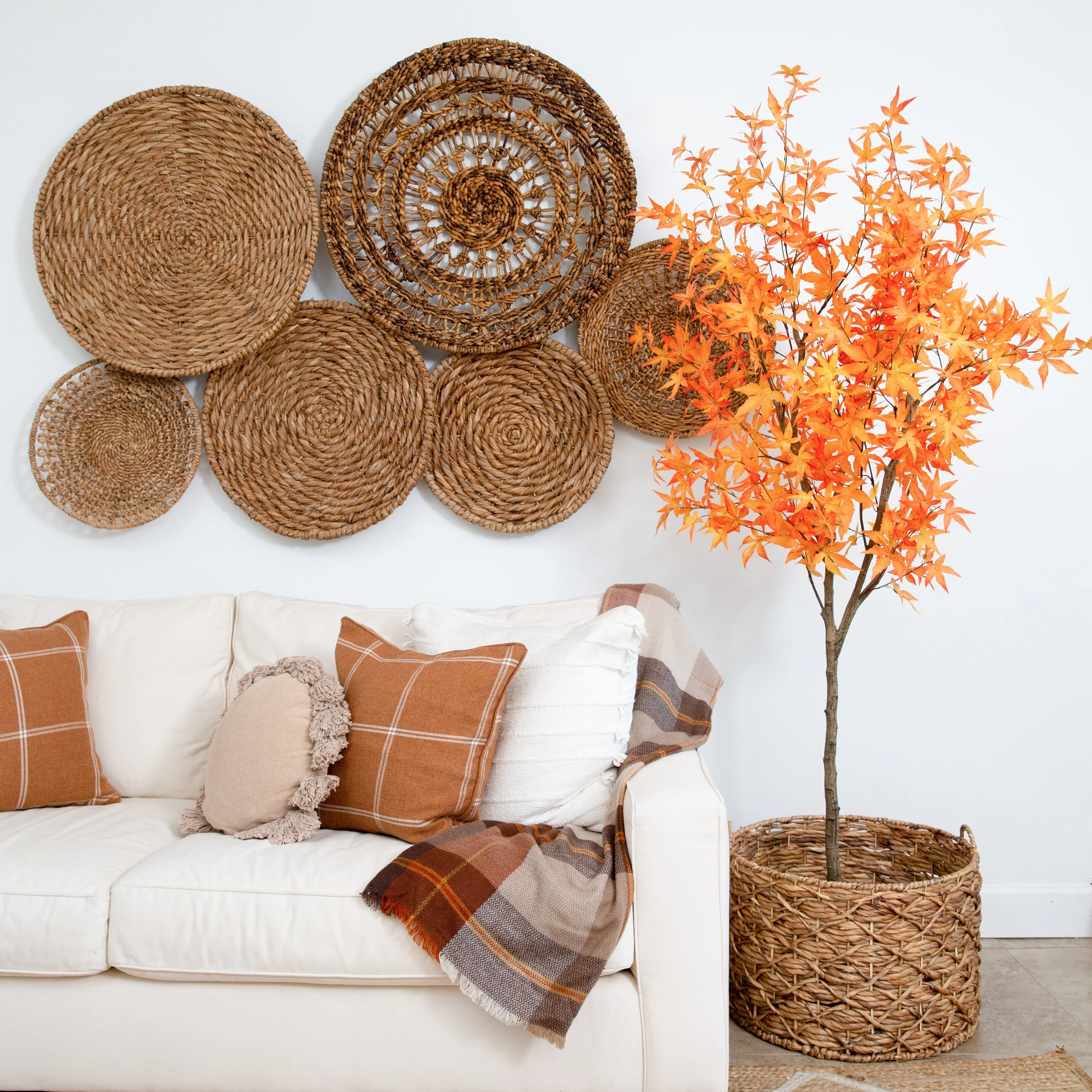 7’ Autumn Maple Artificial Fall Tree - Image 3
