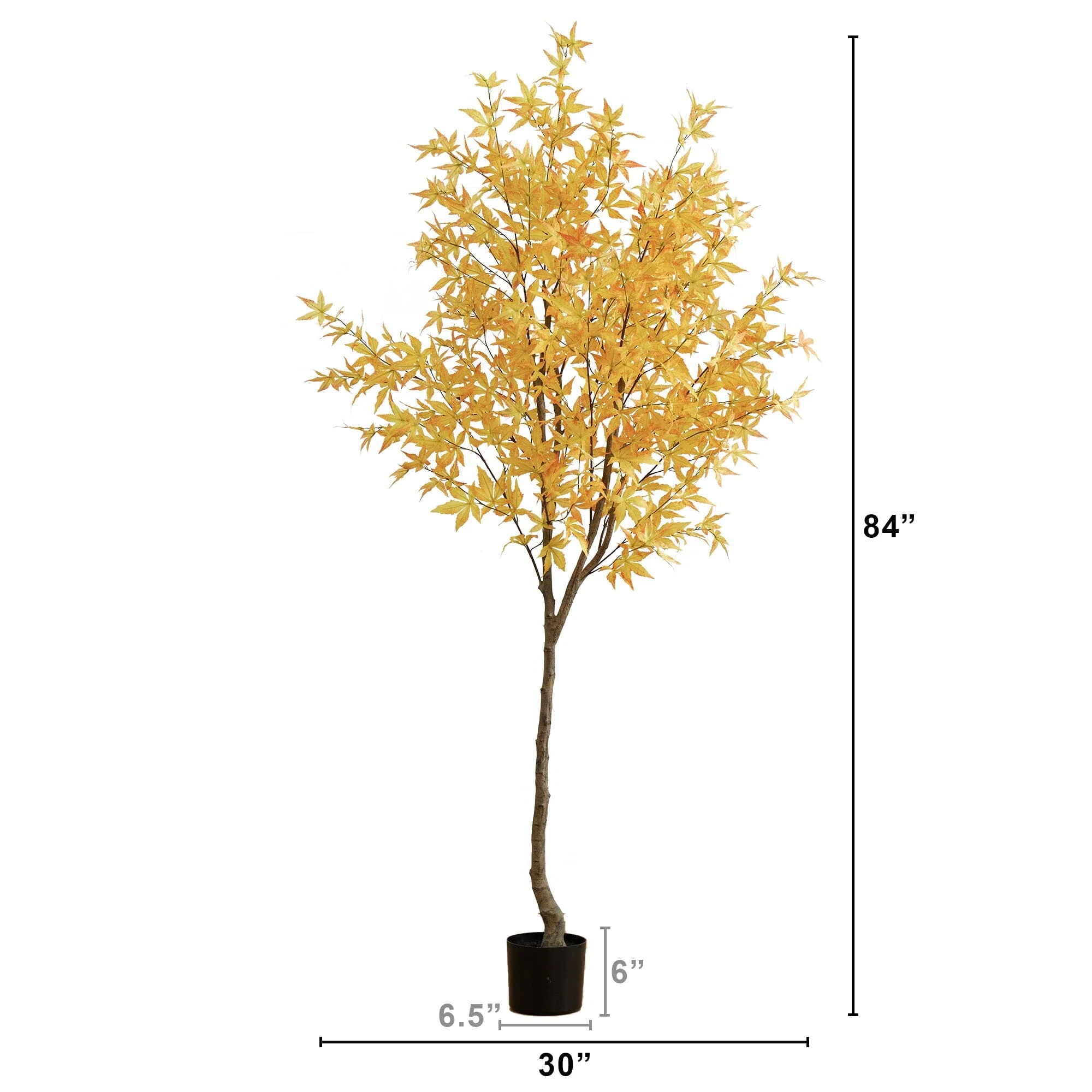 7’ Autumn Maple Artificial Fall Tree - Image 8