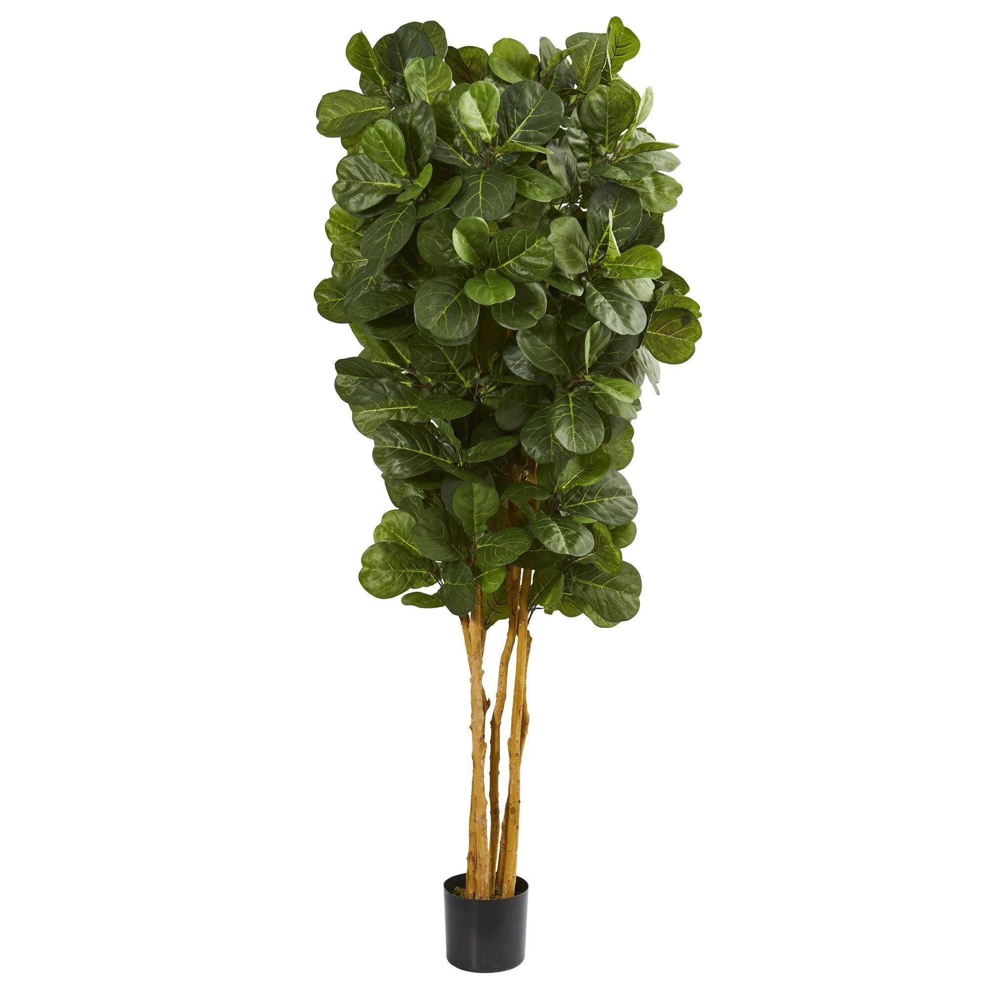 7’ Fiddle Leaf Fig Artificial Tree Beige Trunk - Image 5