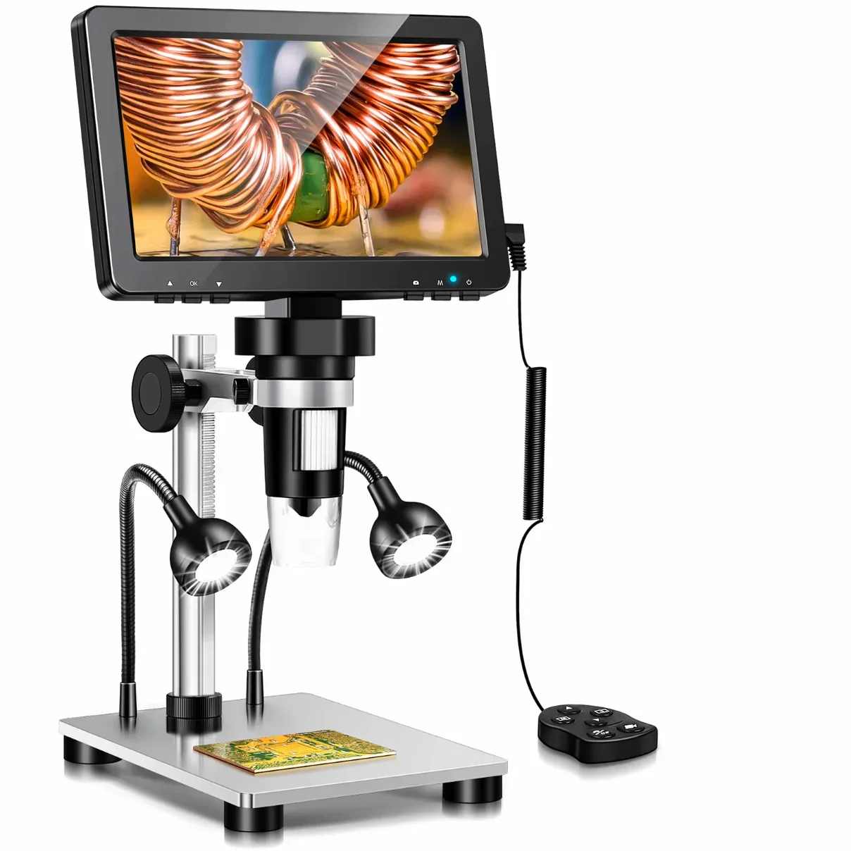 7 Inch Digital Microscope 1200X Coin Repair Camera with LED PC View - Image 7