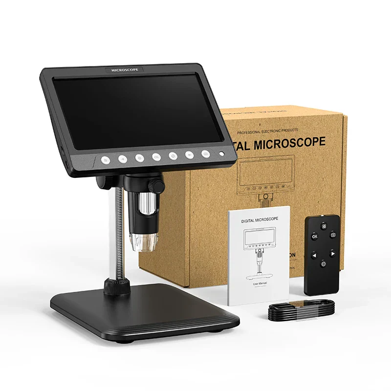 7 Inch IPS Digital Microscope 1200X HD USB Soldering Repair Camera - Image 7