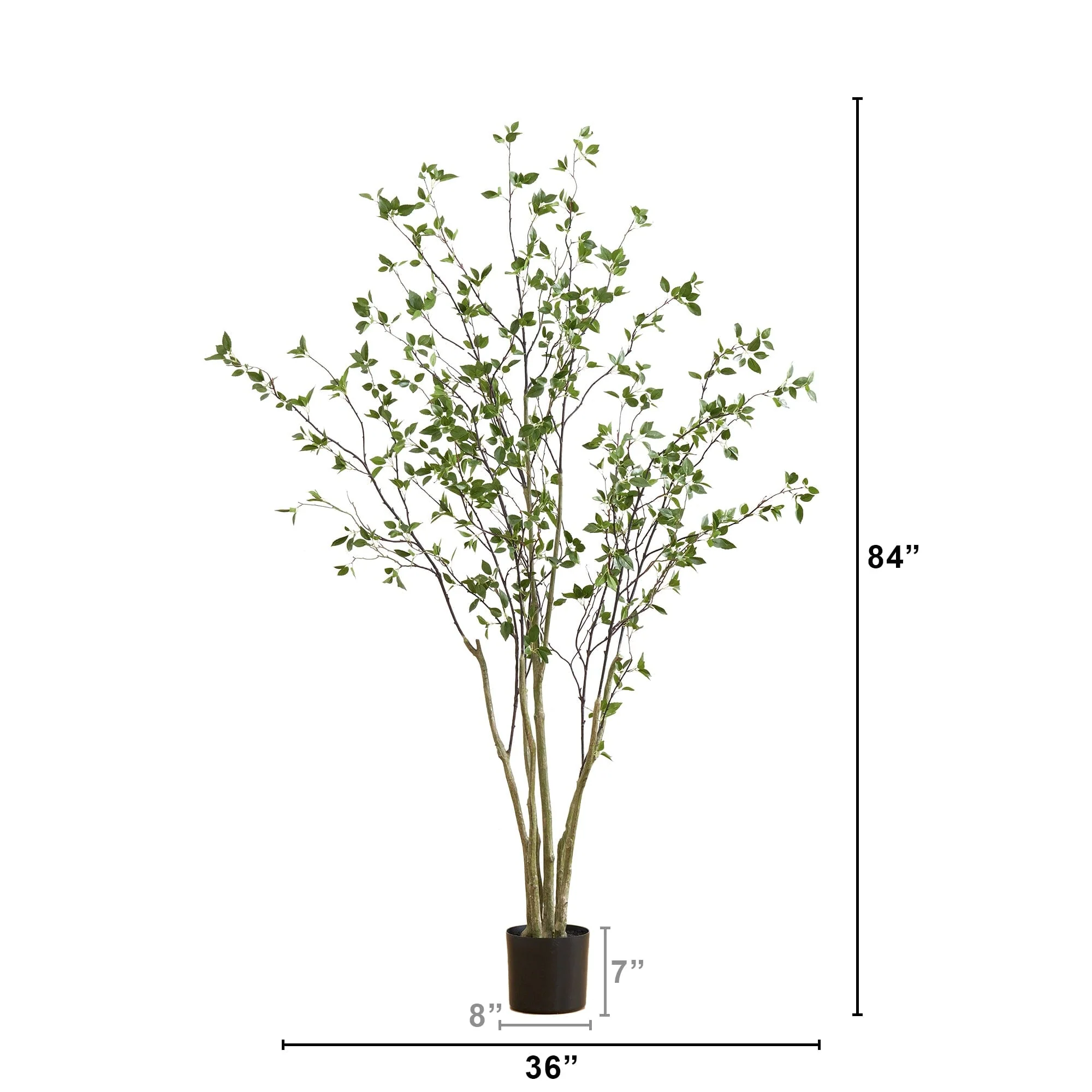 7' Minimalist Citrus Artificial Tree - Image 5
