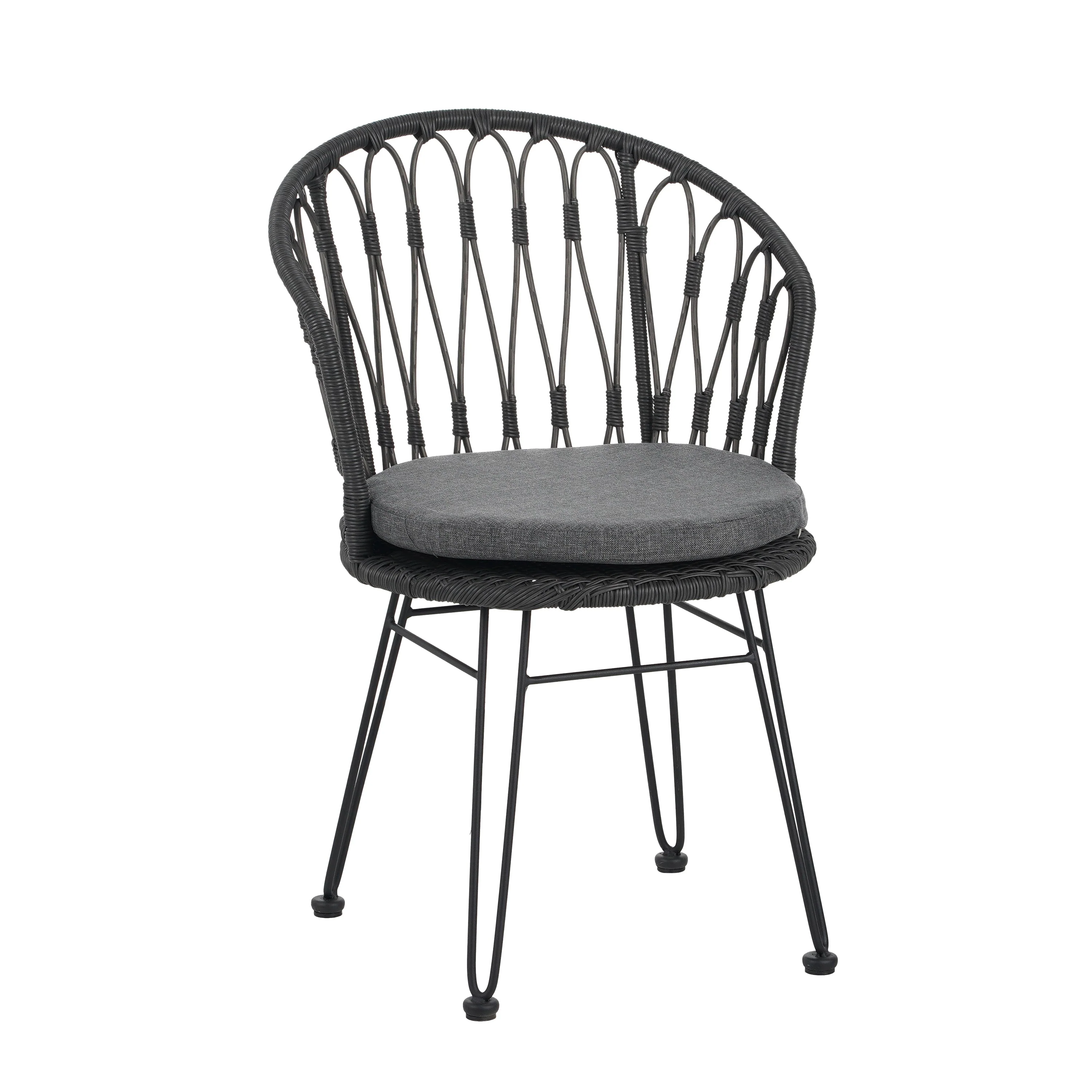 7 PCS Outdoor Dining Set with Acacia Wood Table and Rattan Chairs - Image 8