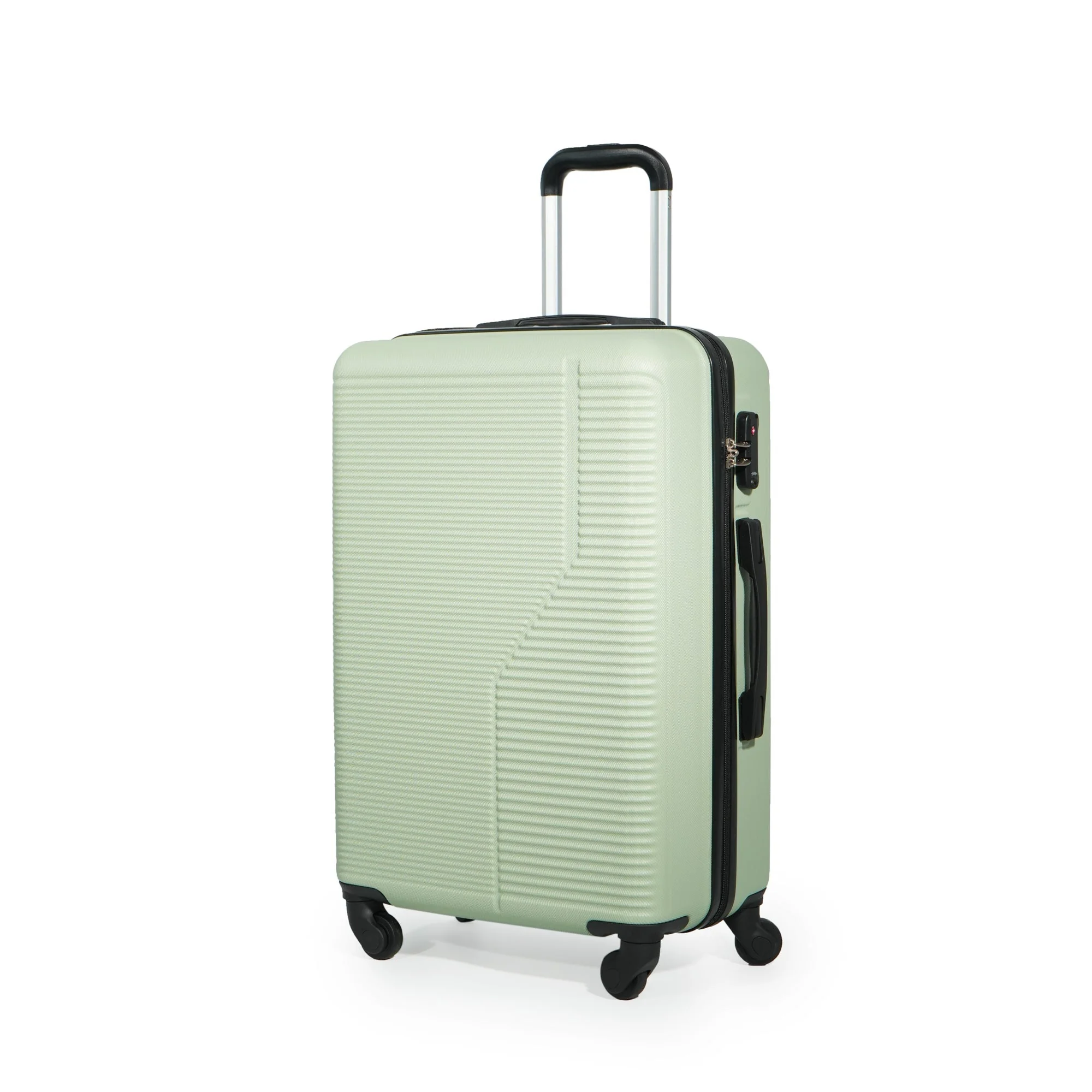 7-Piece ABS Lightweight & Durable Luggage Set in Green - Image 12