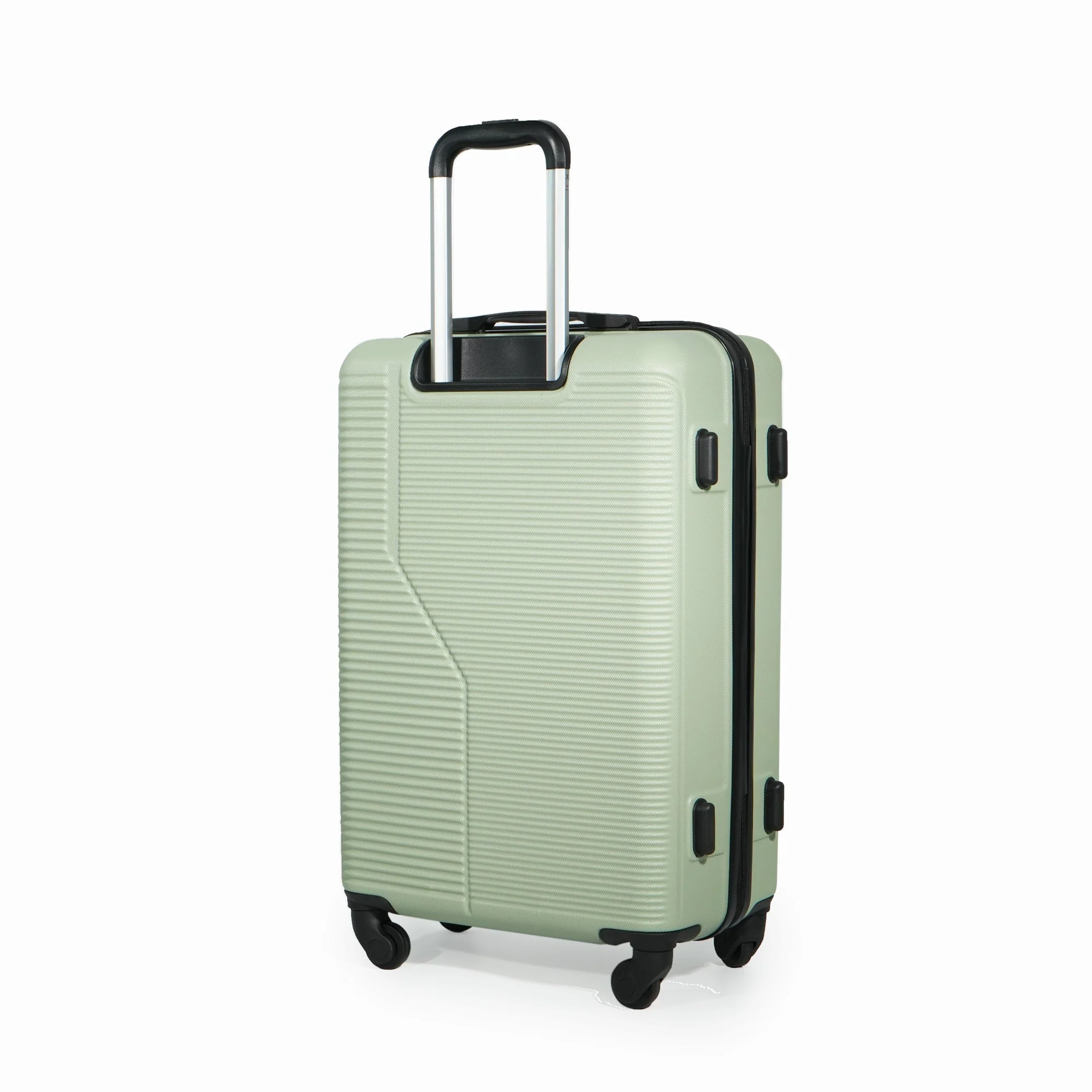 7-Piece ABS Lightweight & Durable Luggage Set in Green - Image 13