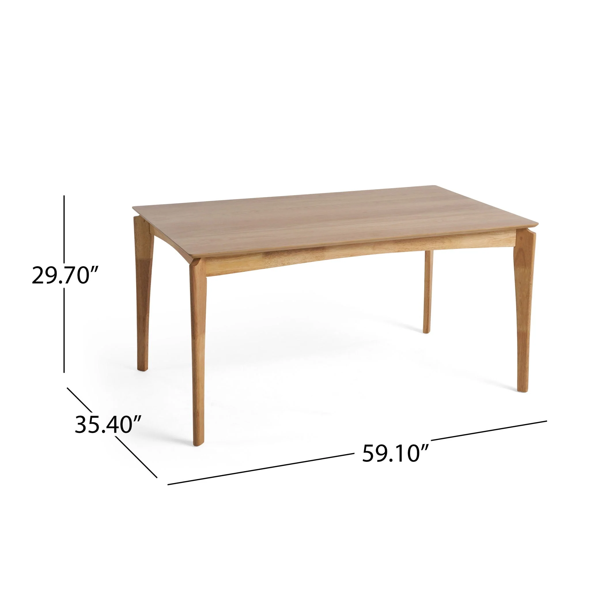 7 Piece Dining Set With Upholstered Armless Chairs And Table - Image 7