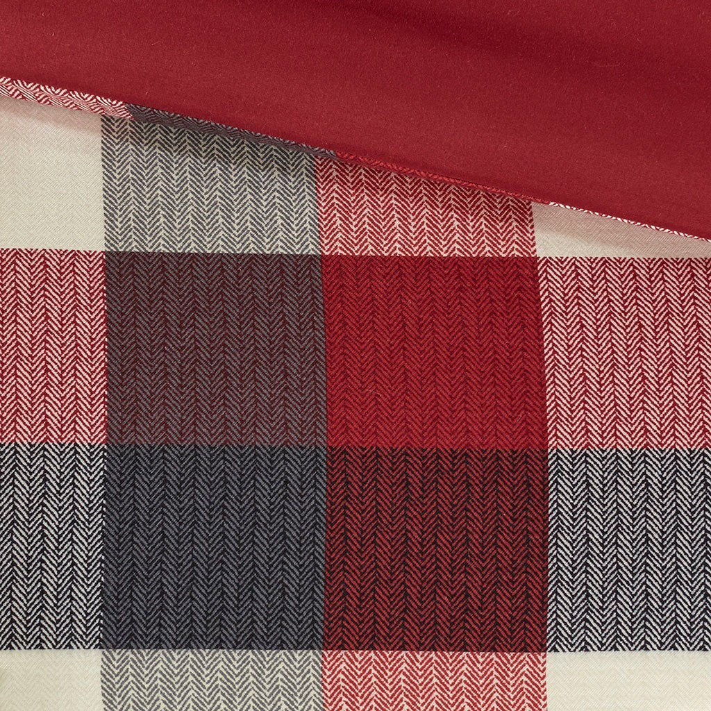 7 Piece Herringbone Comforter Set Red Queen - Image 6