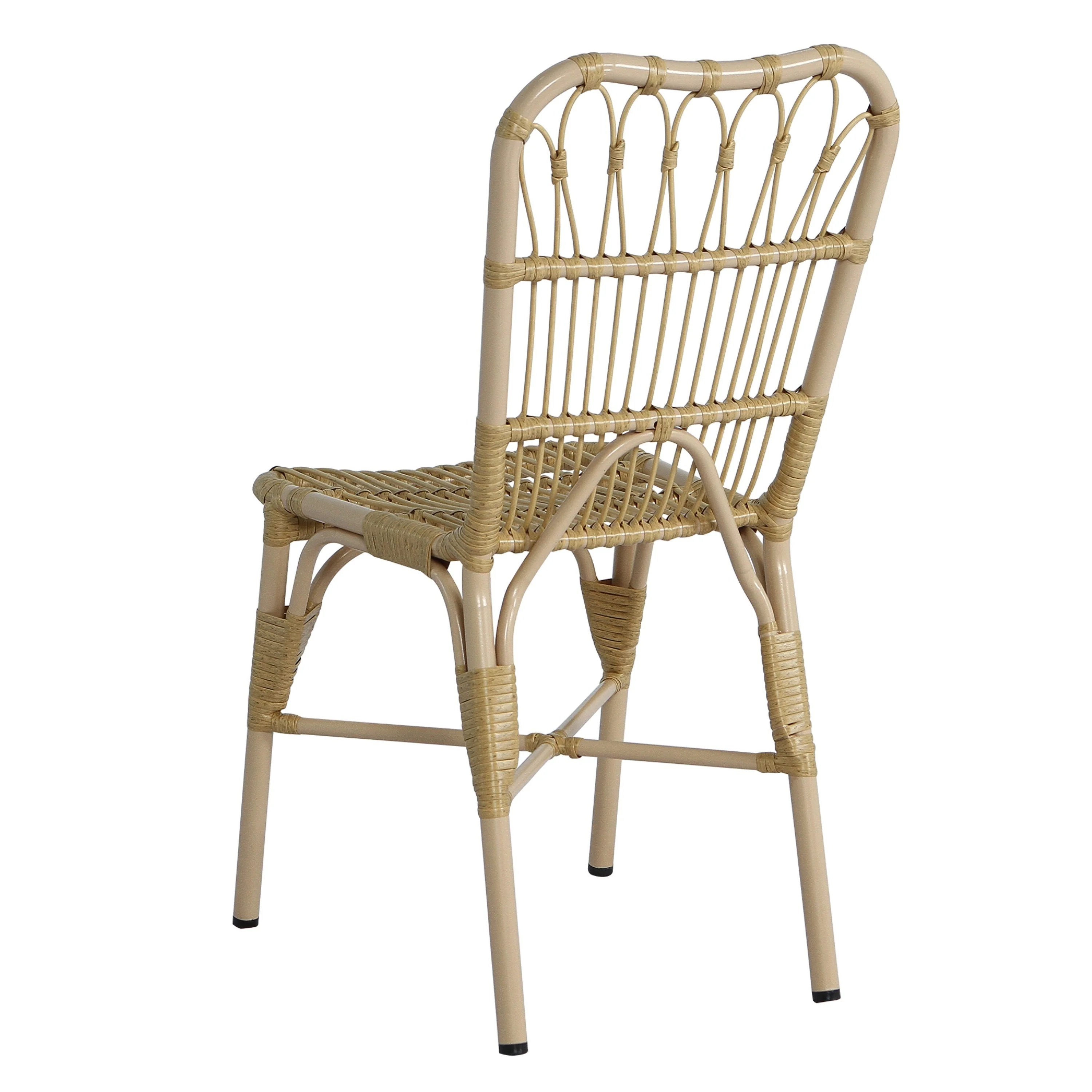 7-Piece Outdoor Dining Set for 6 with Acacia Wood Table & Rattan Chairs - Image 11