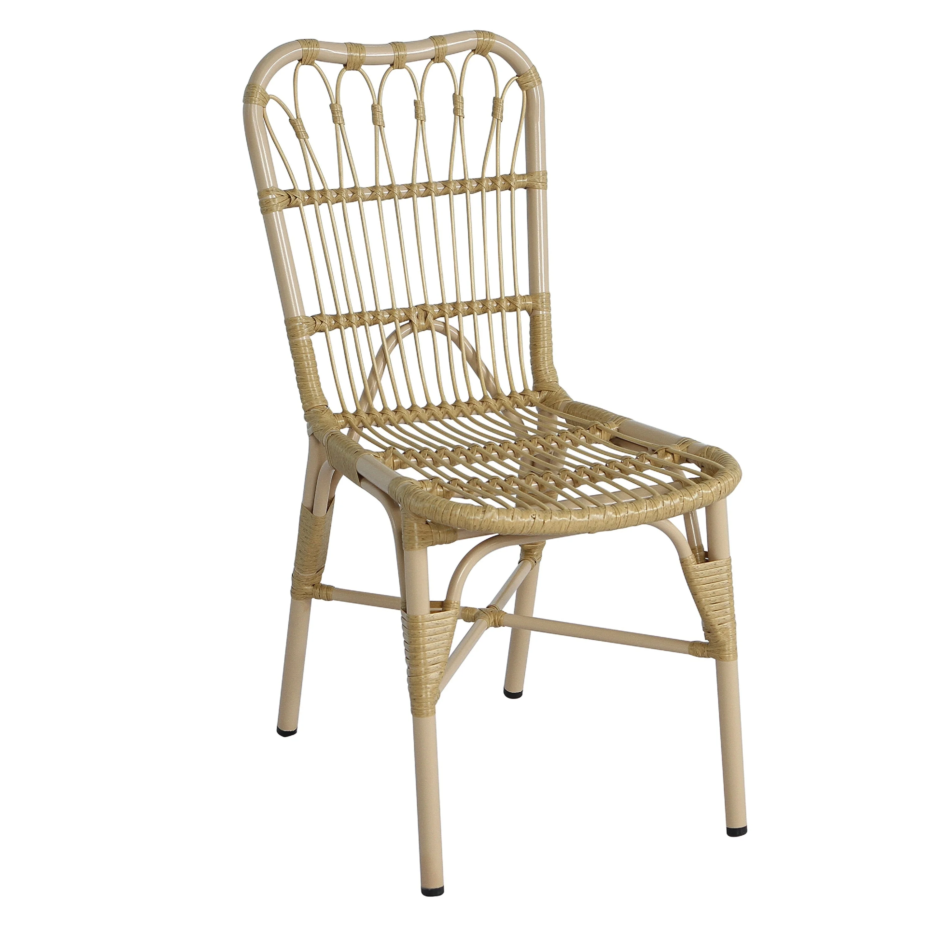7-Piece Outdoor Dining Set for 6 with Acacia Wood Table & Rattan Chairs - Image 8