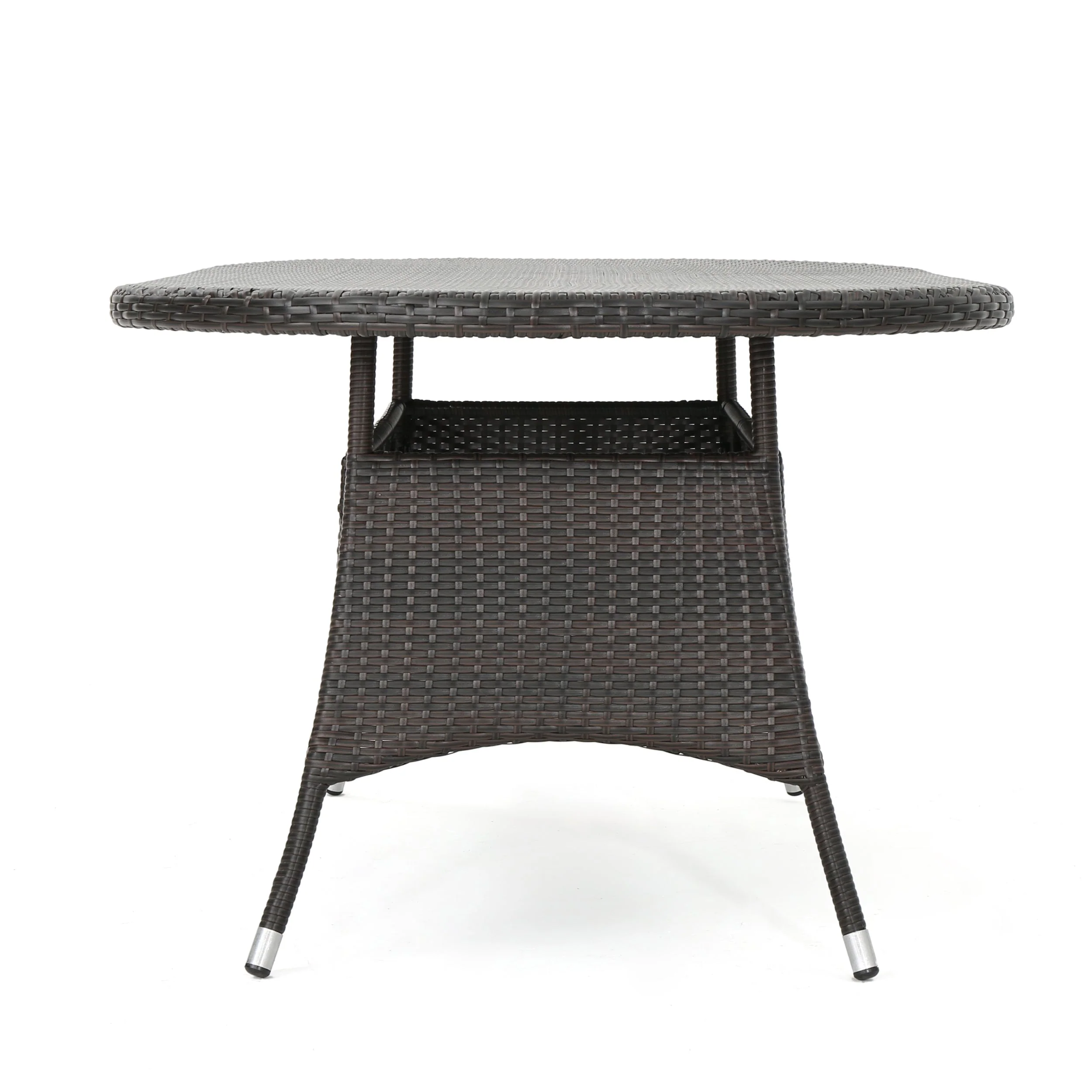 7-Piece Outdoor Wicker Dining Set for 6 - Image 4