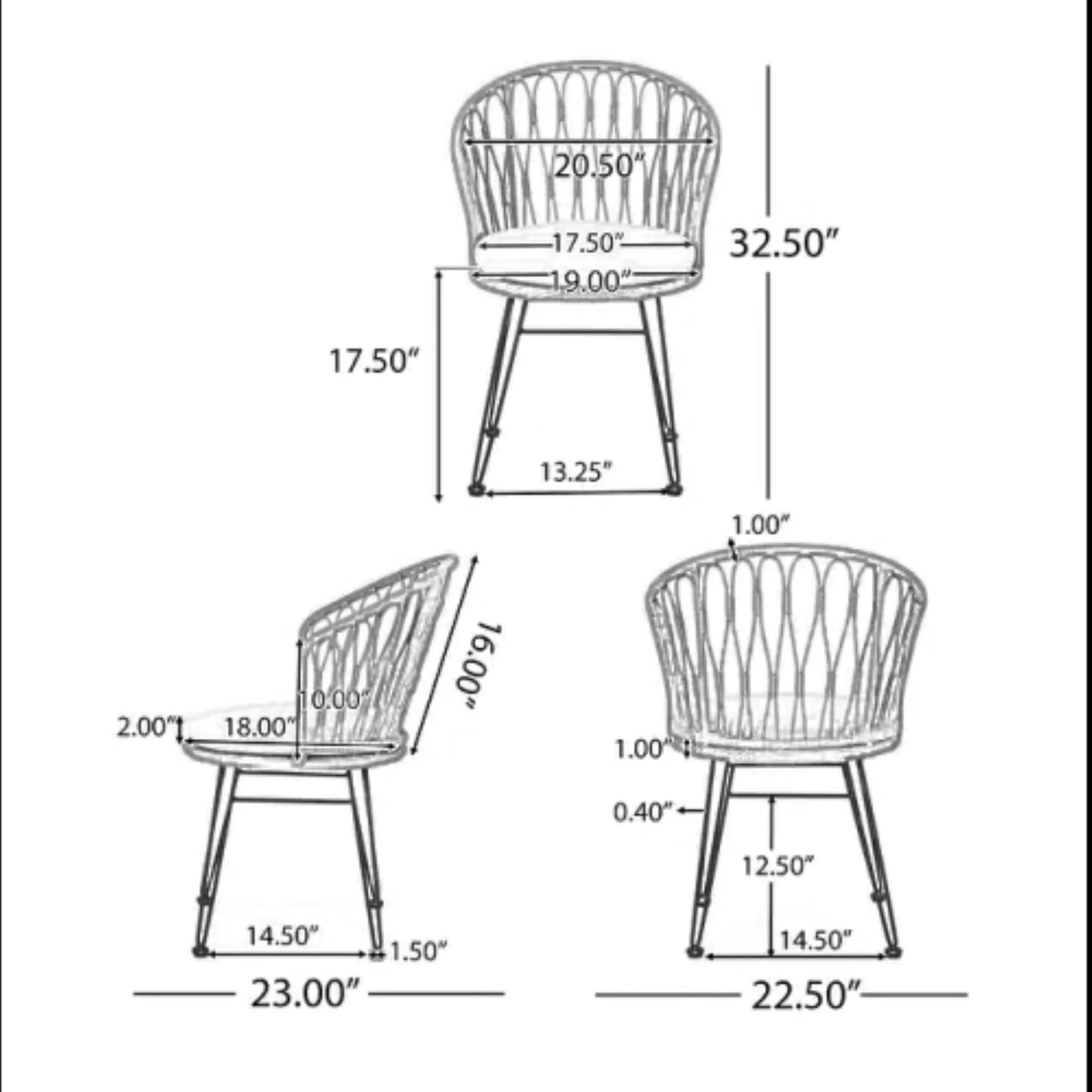 7-Piece Outdoor Wicker Dining Set for 6 - Image 7