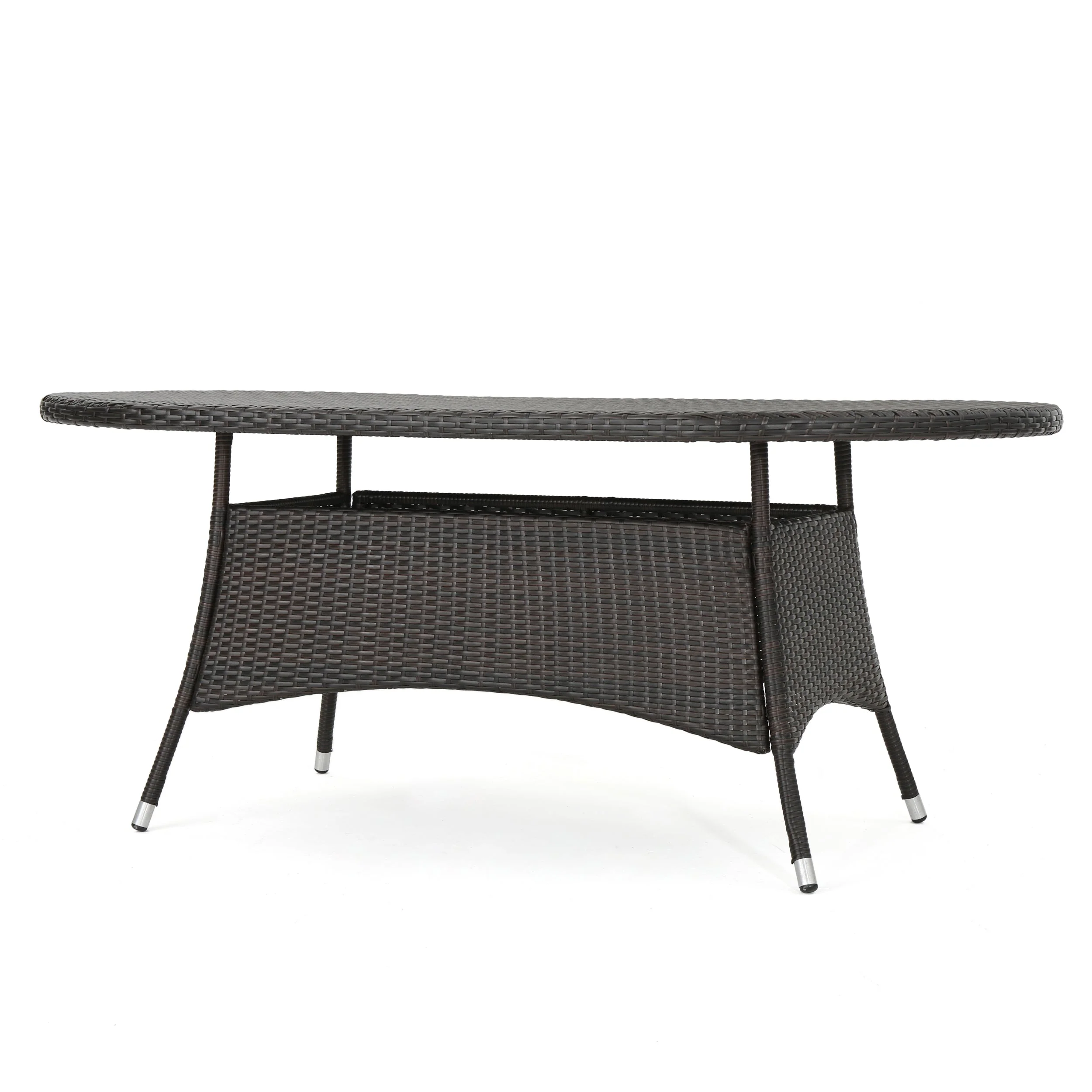 7-Piece Outdoor Wicker Dining Set, Seats 6 - Image 3