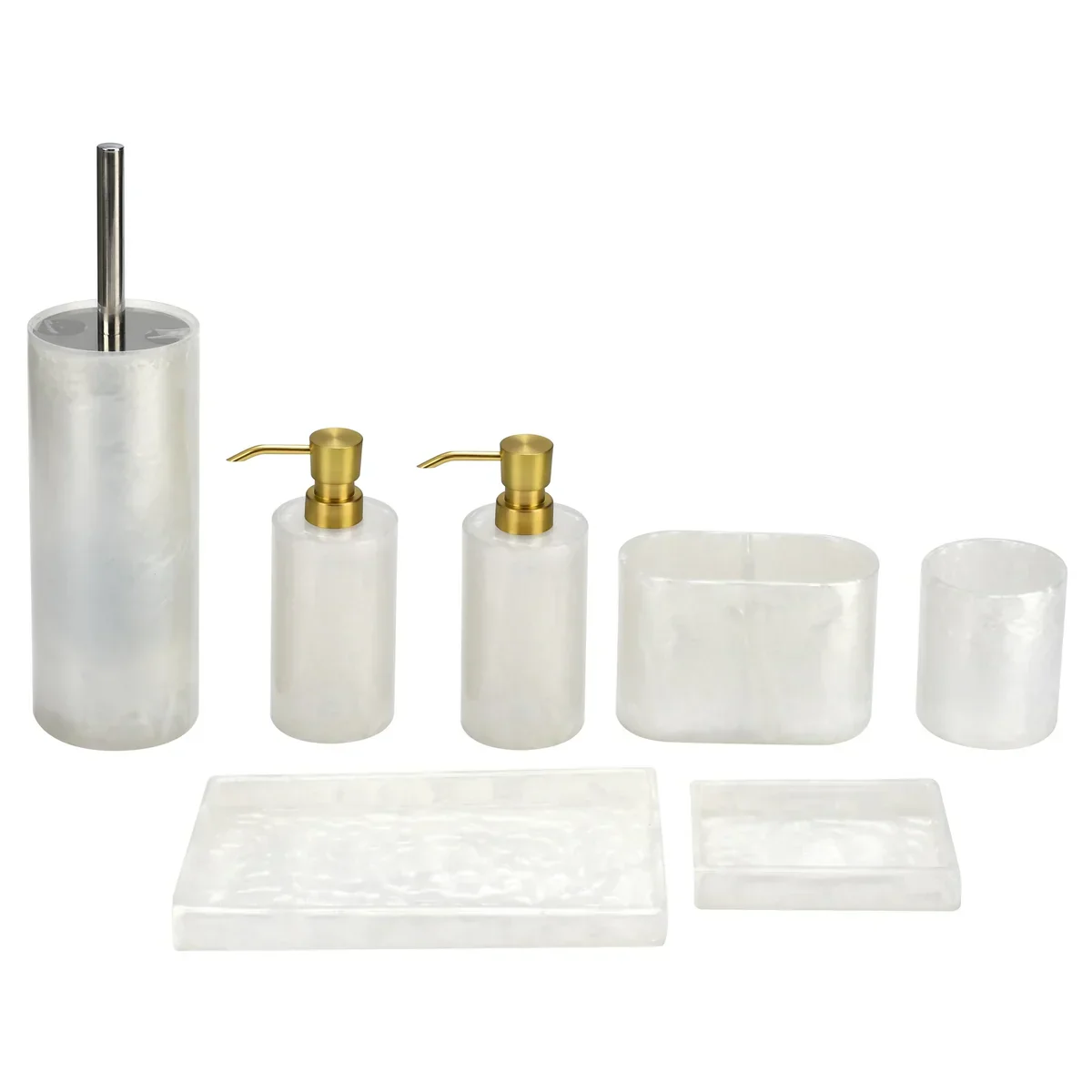7-Piece Resin Bathroom Accessories Set - Image 3