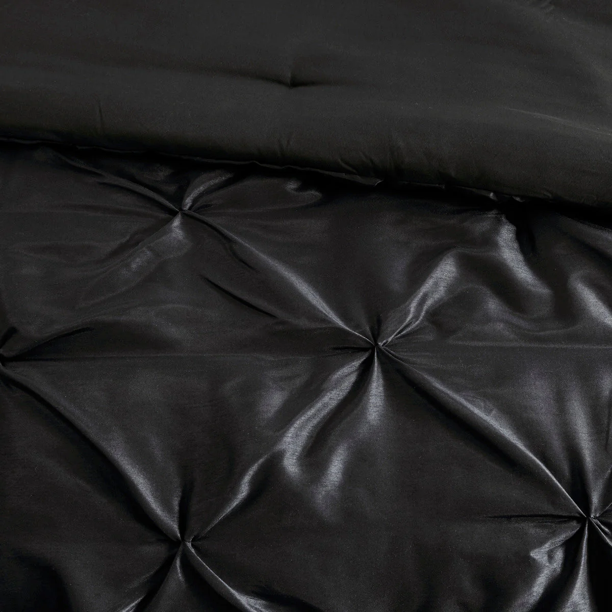 7 Piece Tufted Comforter Set Black California King - Image 10