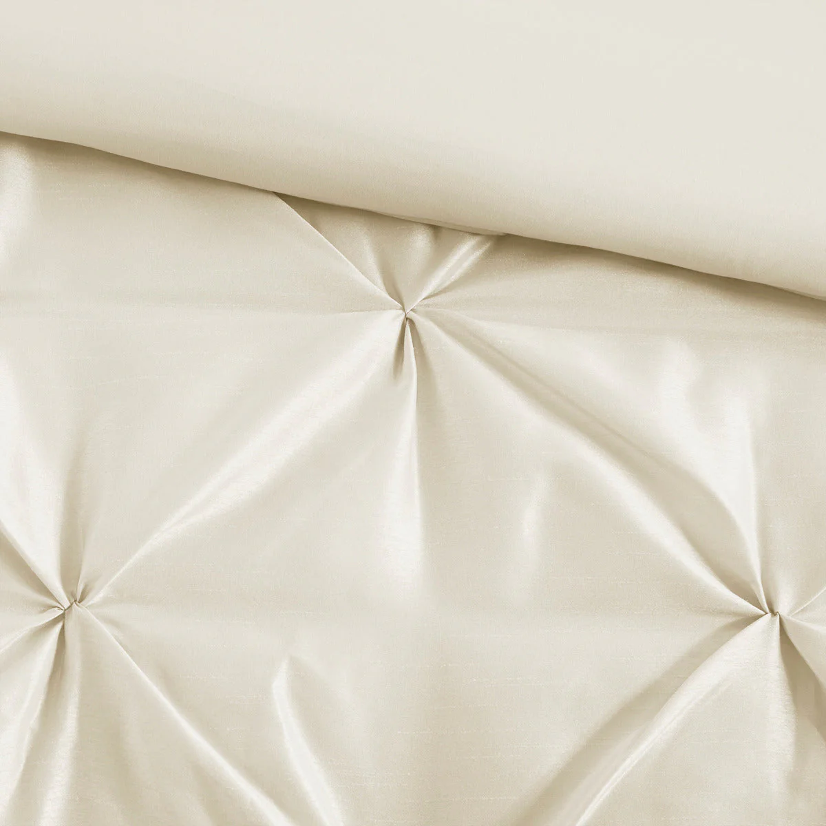 7 Piece Tufted Comforter Set Ivory King - Image 11